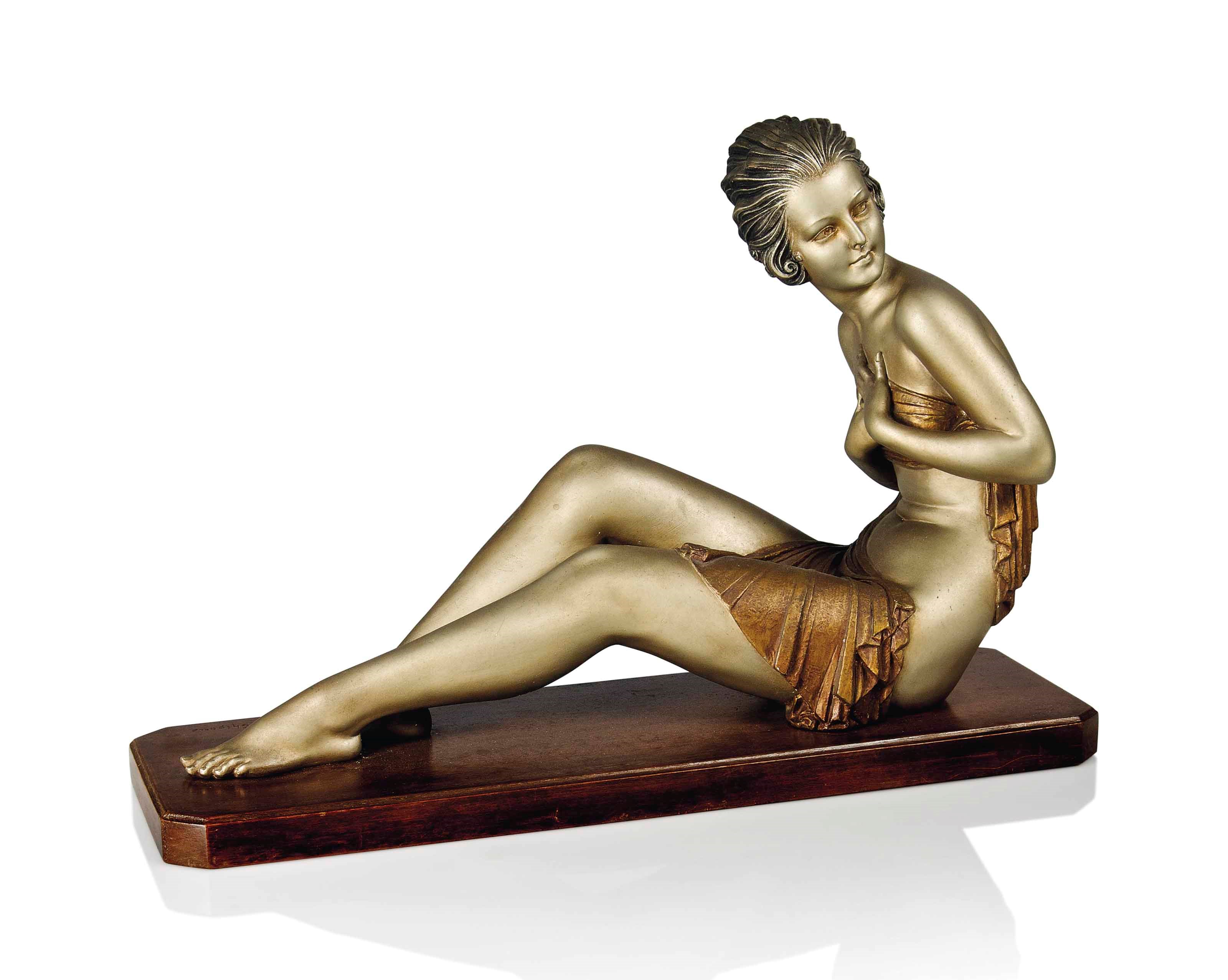A CHIPARUS COLD-PAINTED PLASTER FIGURE