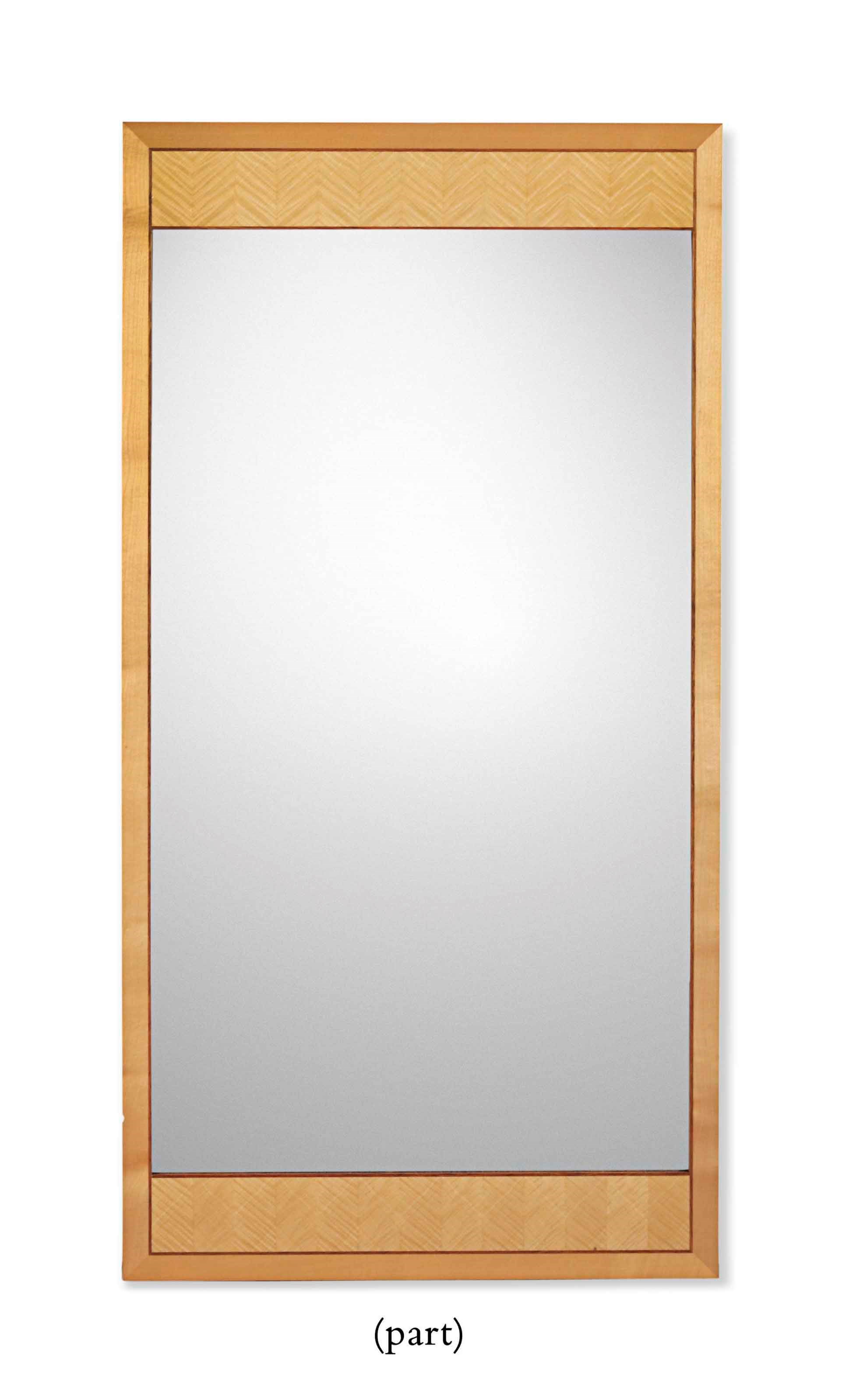 A PAIR OF MAPLE MIRRORS