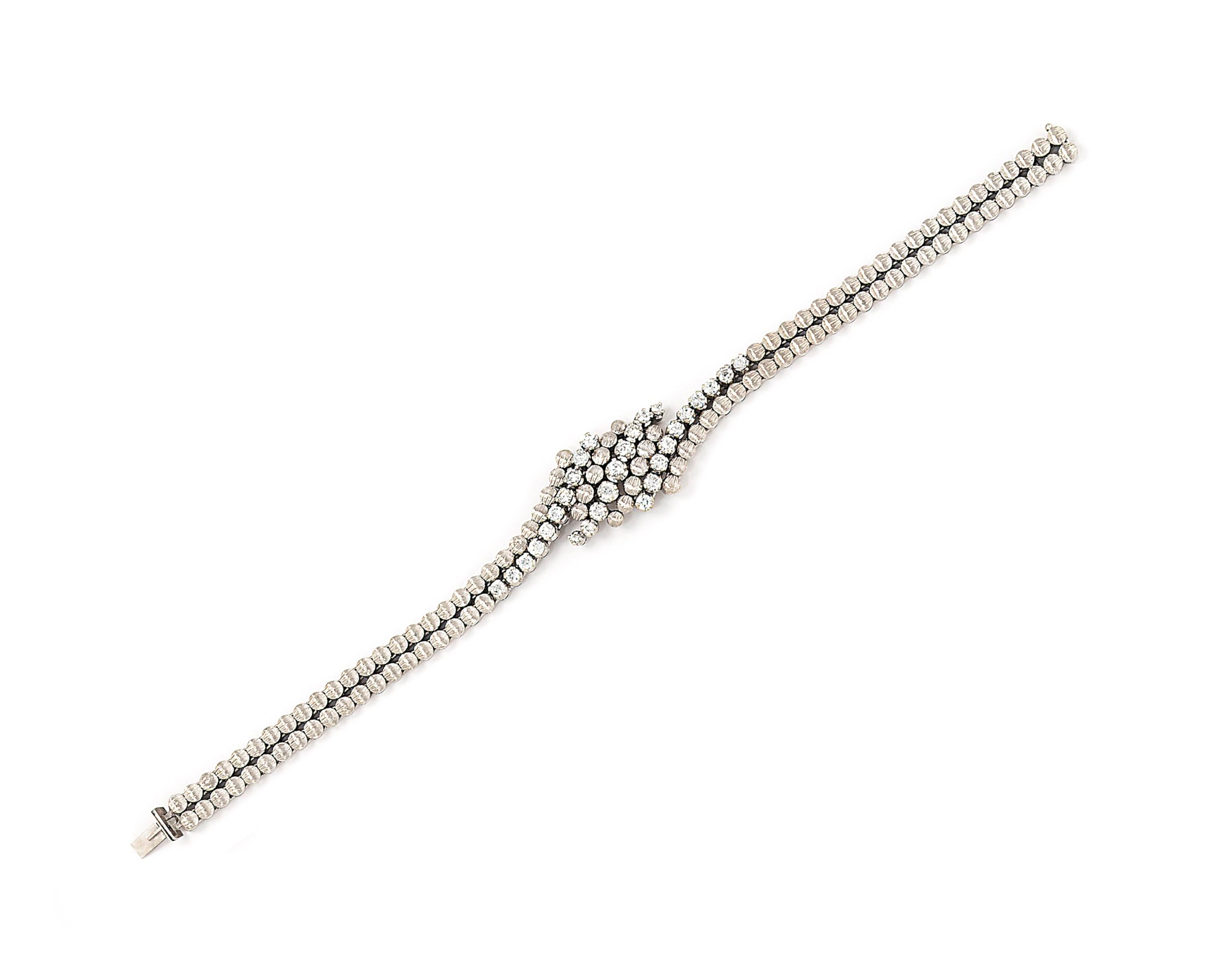 A diamond-set bracelet