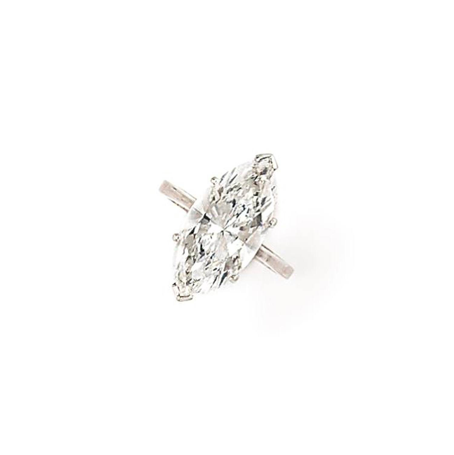 A diamond single-stone ring