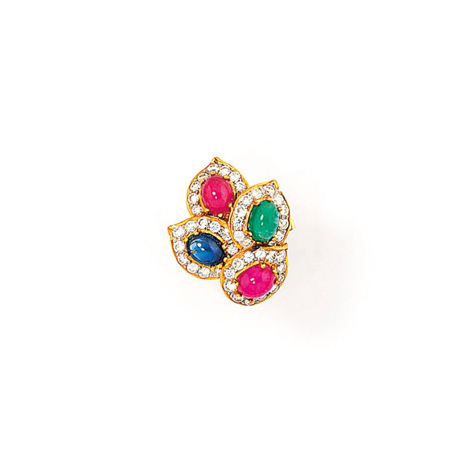 A gem-set ring