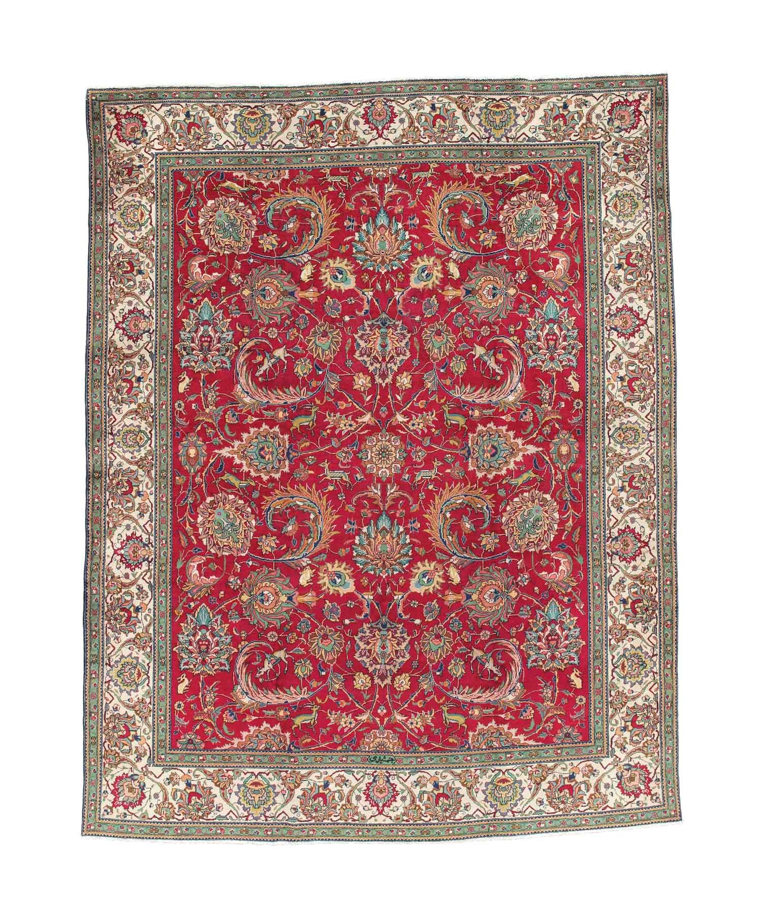 A fine Tabriz carpet