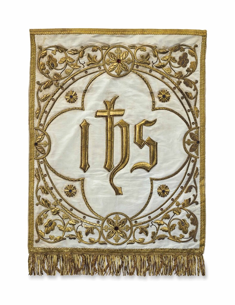 A GROUP OF FIVE EMBROIDERED TEXTILES,
