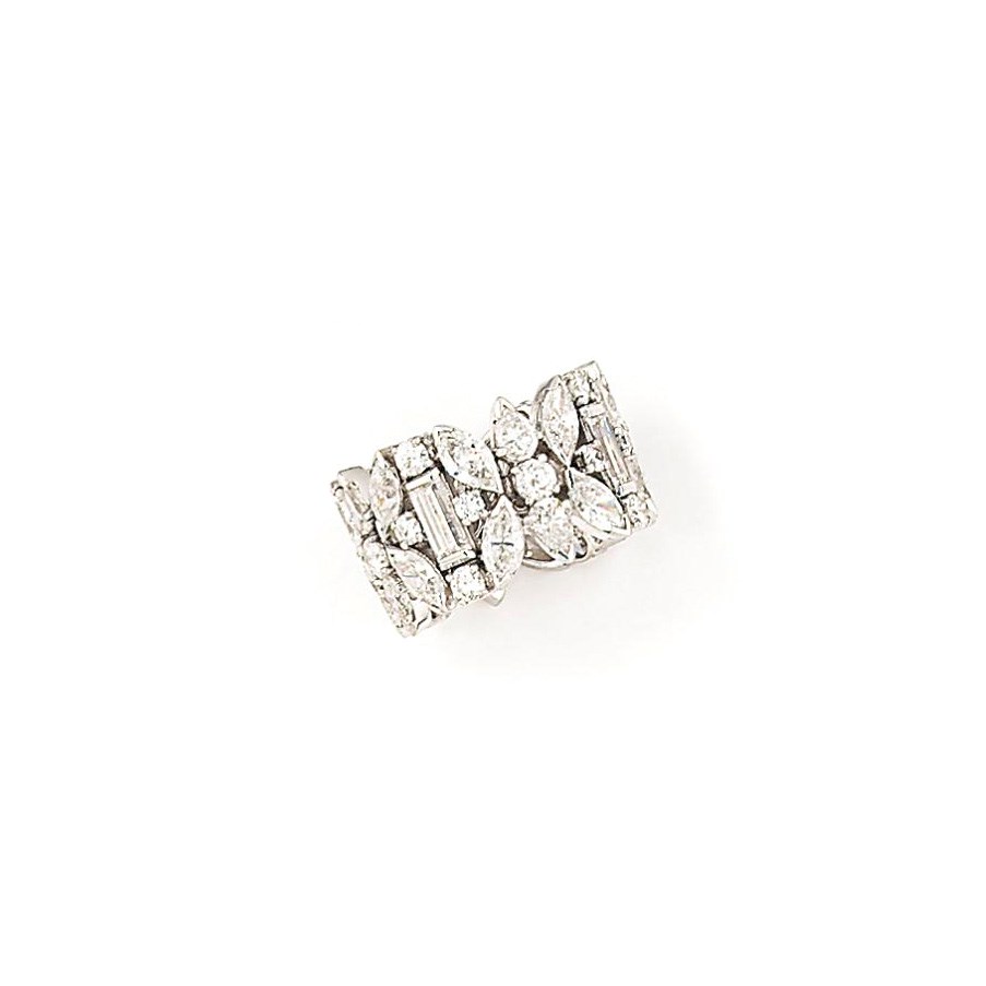 A diamond band ring
