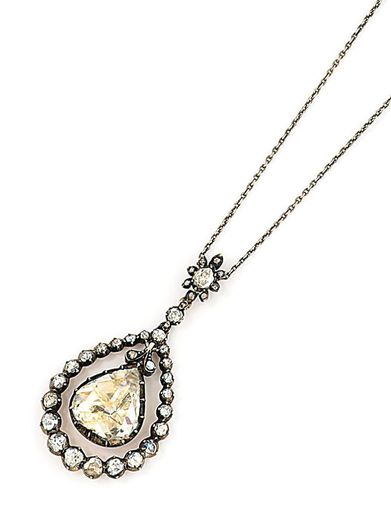 A diamond pendant
