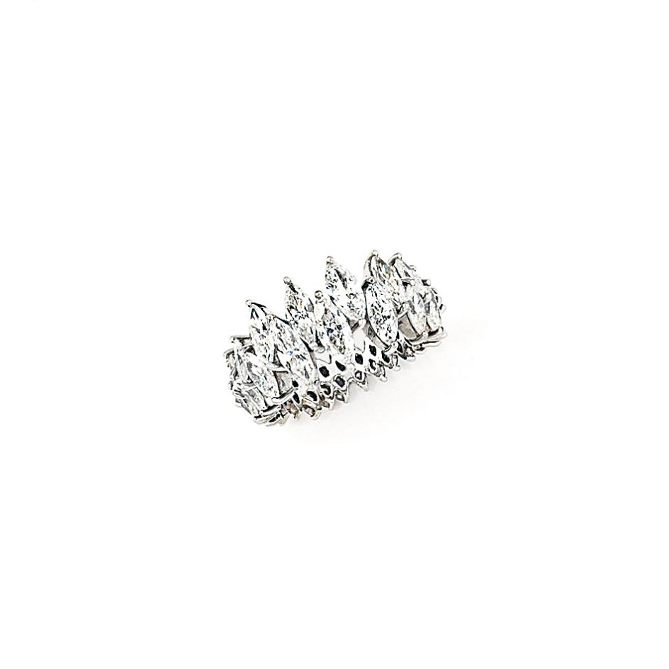 A diamond band ring