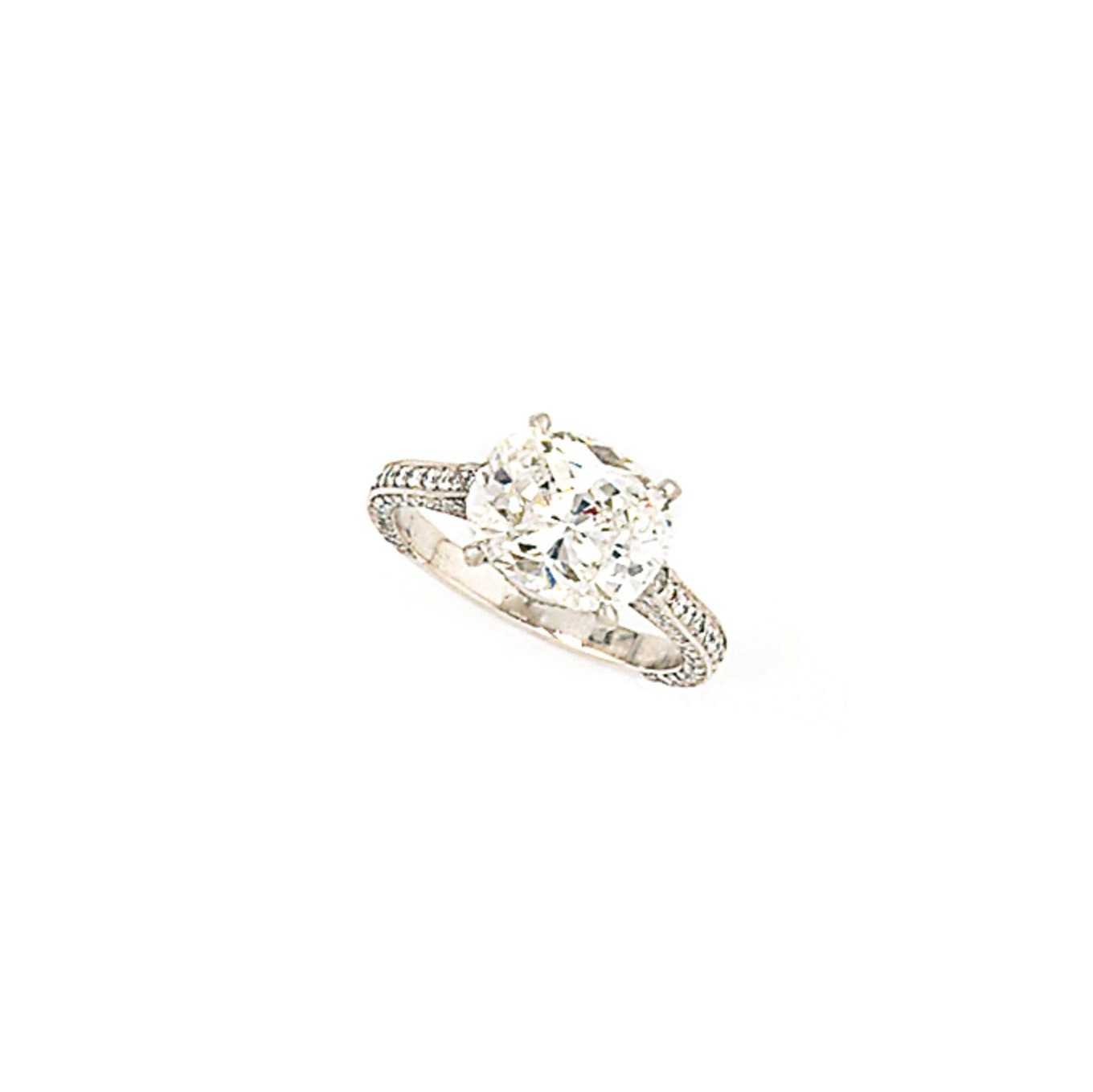 A diamond single-stone ring