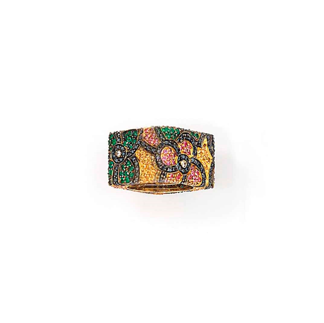 A GEM-SET DRESS RING