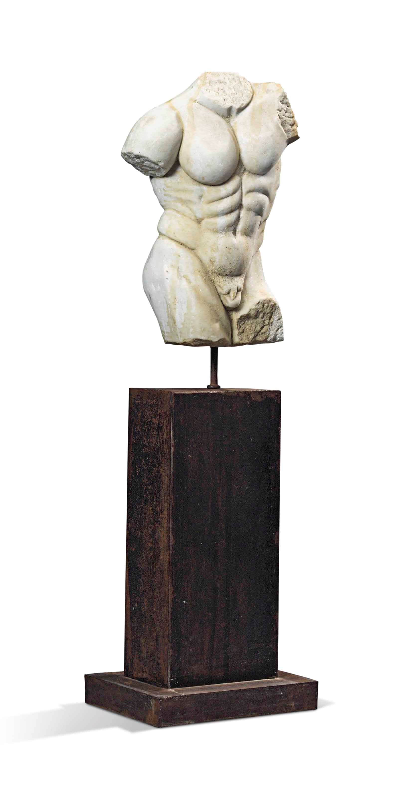 A MARBLE CLASSICAL STYLE TORSO