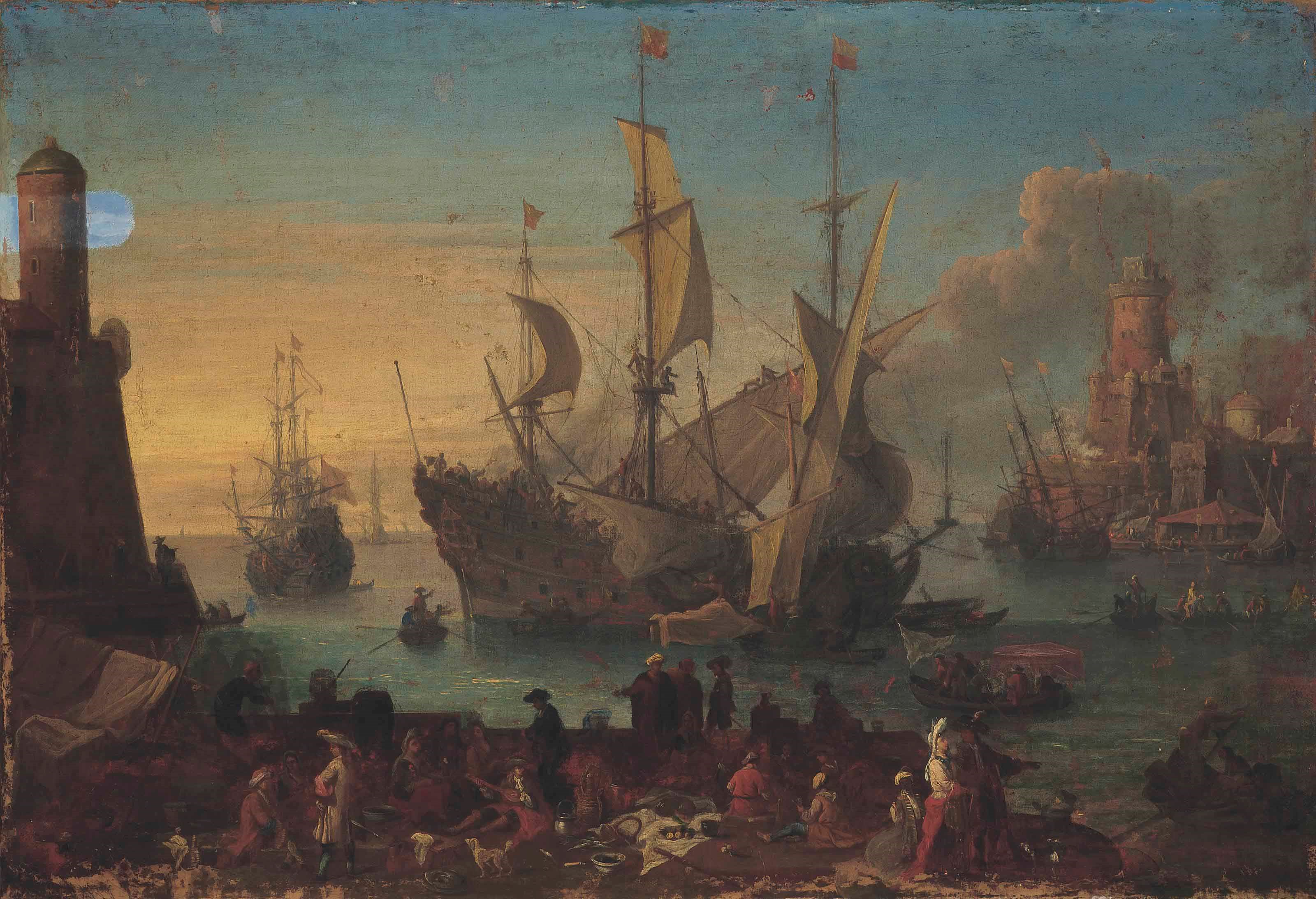 Attributed to Adrien Manglard (Lyon 1695-1760 Rome)