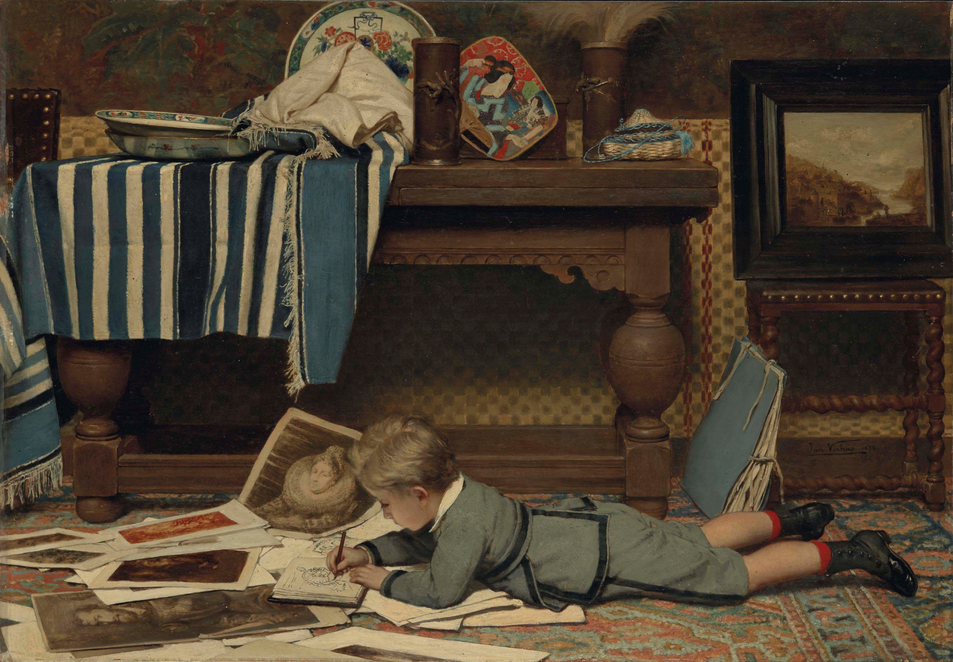 JAN VERHAS (TERMONDE 1834-1896 SCHAERBEEK)