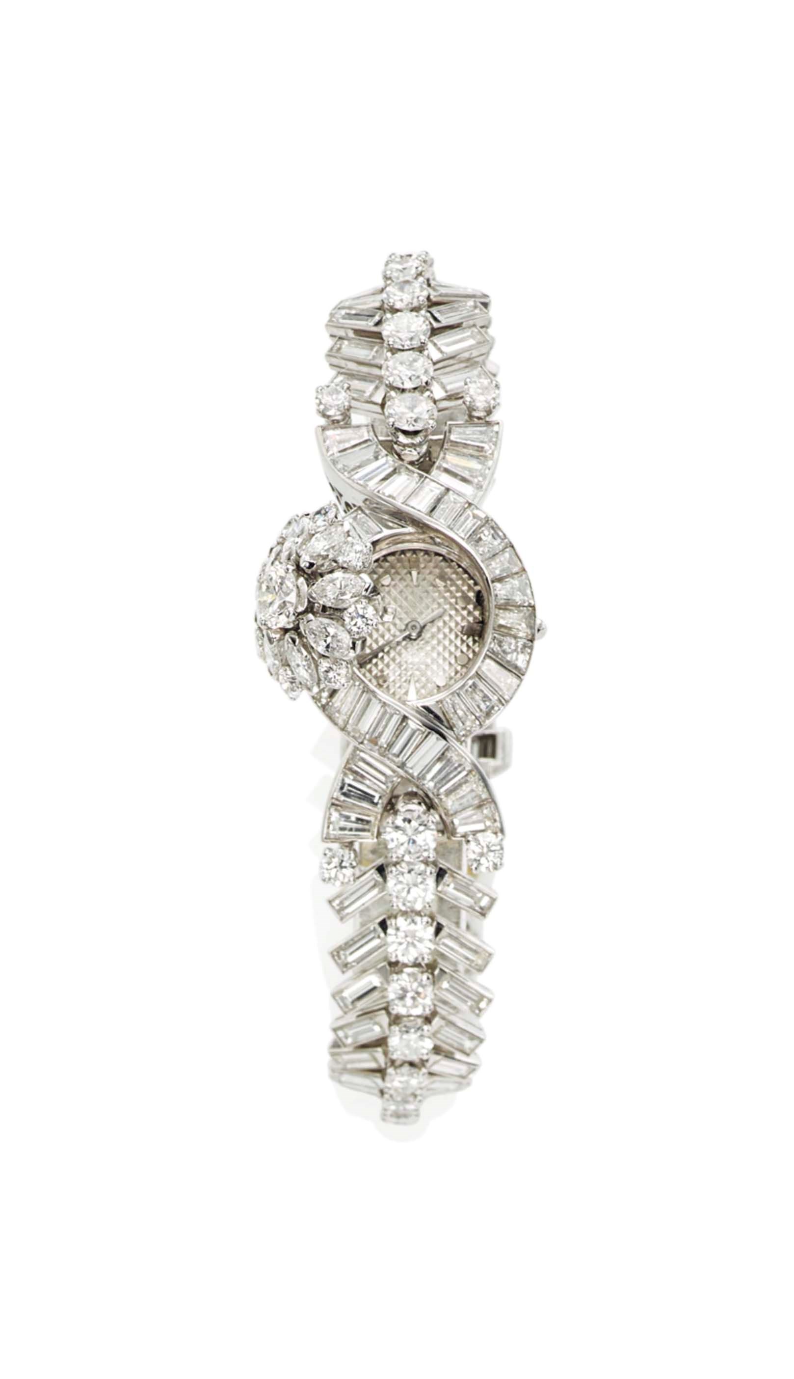 A DIAMOND BRACELET-WATCH