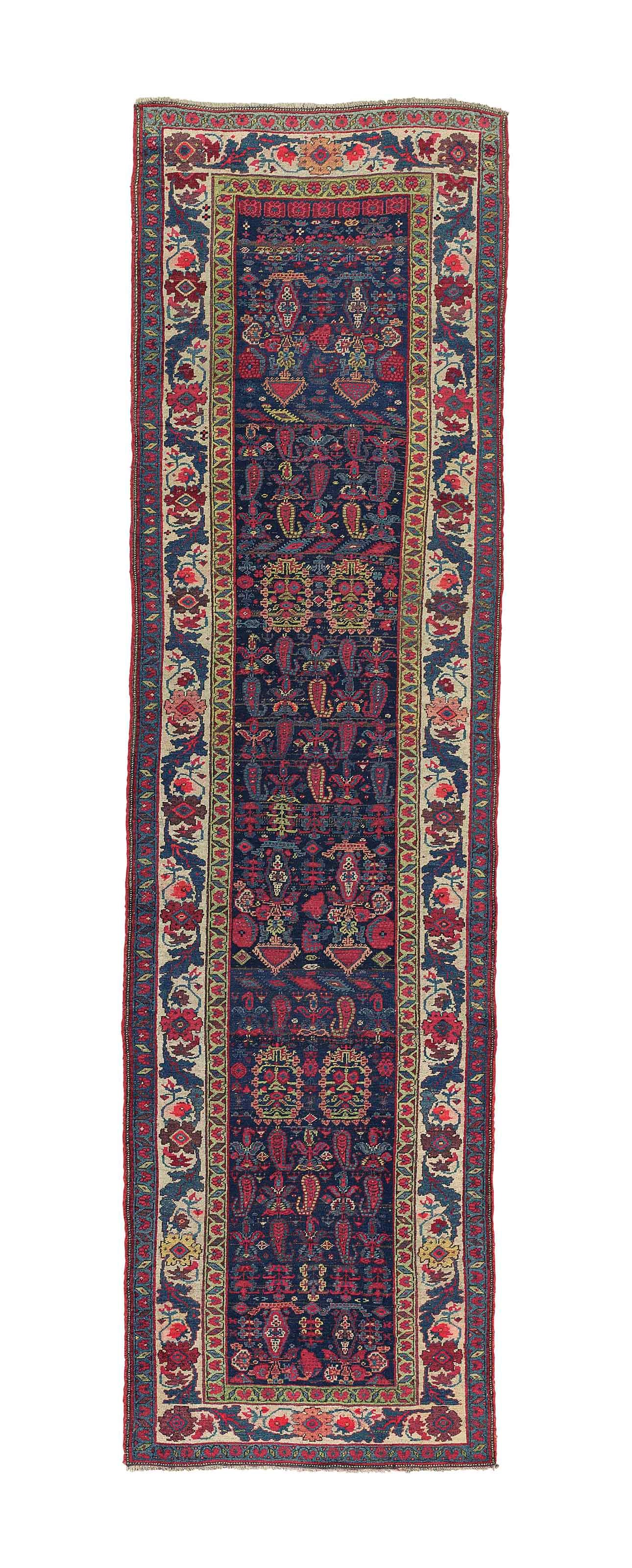An antique Bijar runner