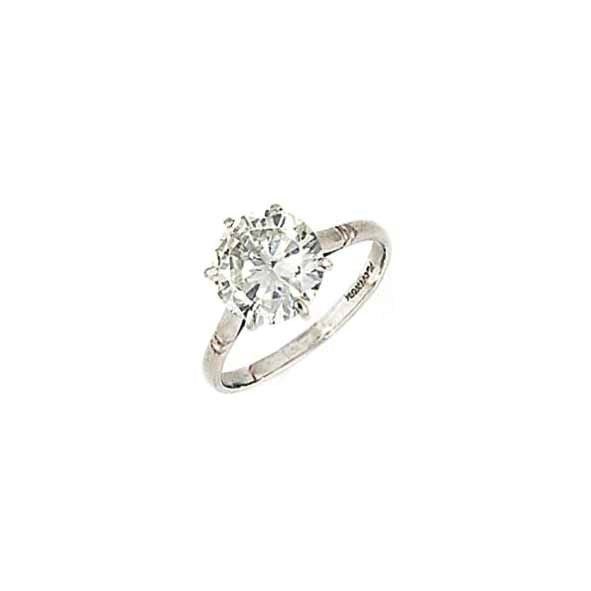 A DIAMOND SINGLE-STONE RING