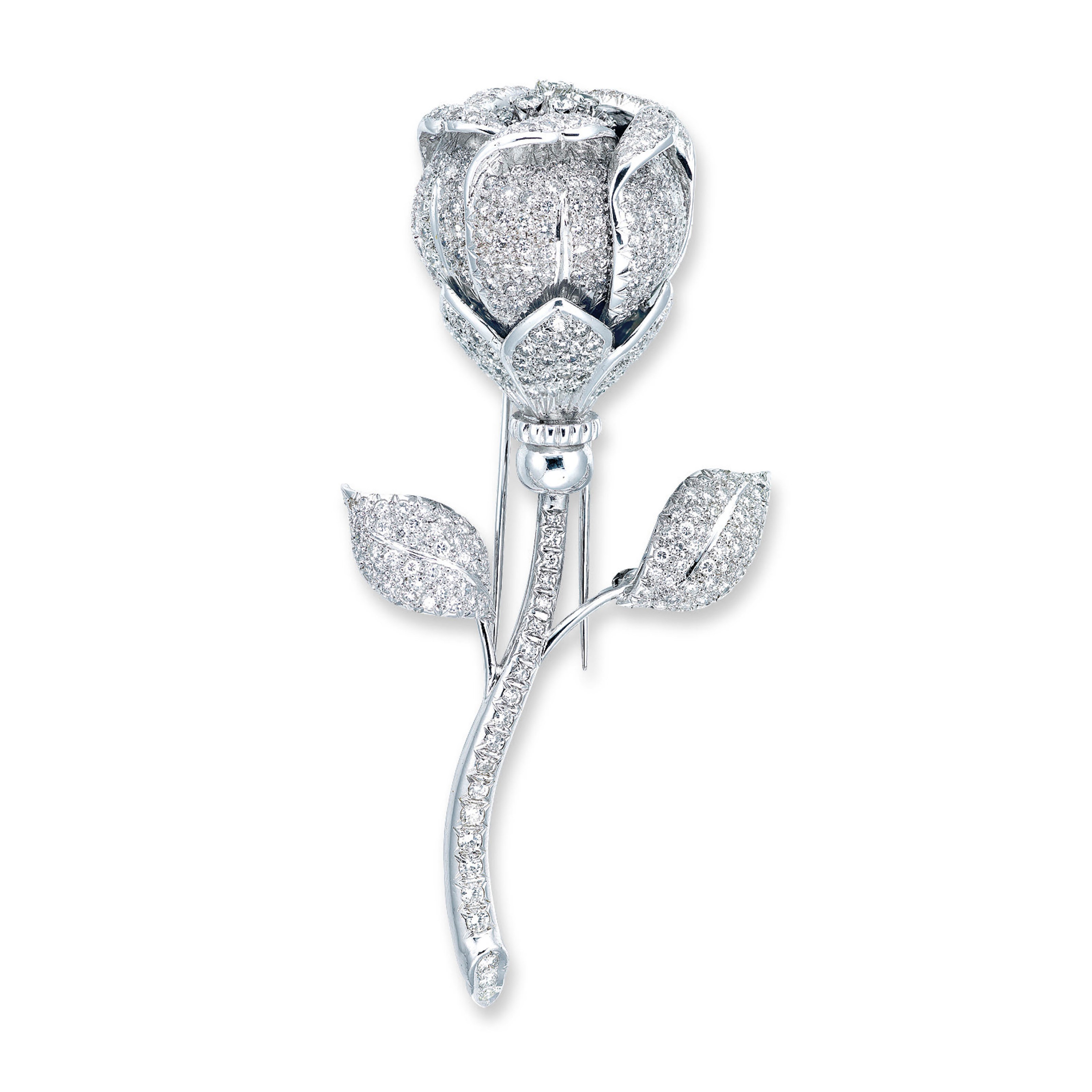 A DIAMOND BROOCH