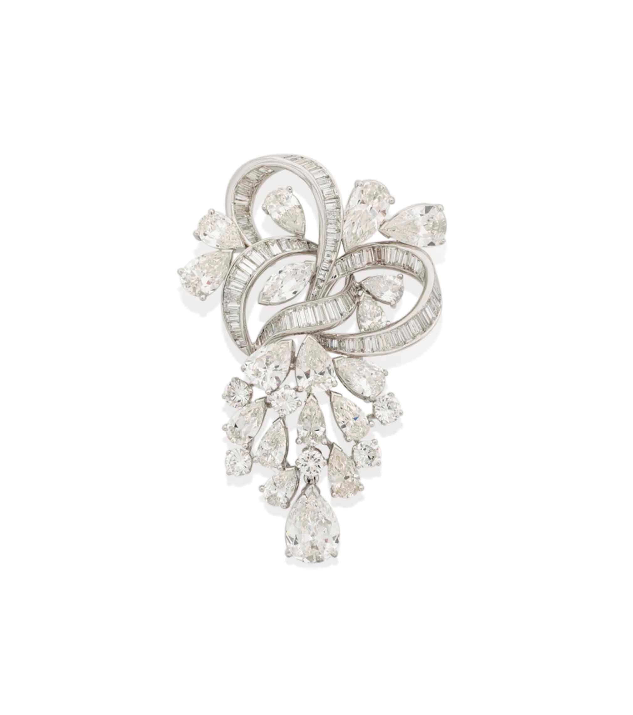 A DIAMOND BROOCH
