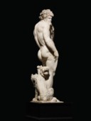 A MARBLE FIGURE OF PLUTO AND CERBERUS