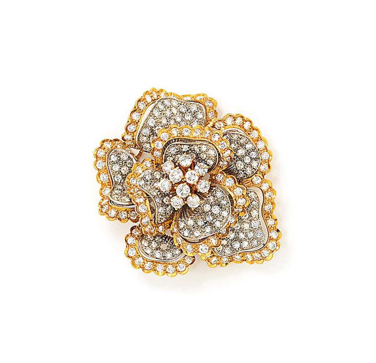 A DIAMOND BROOCH