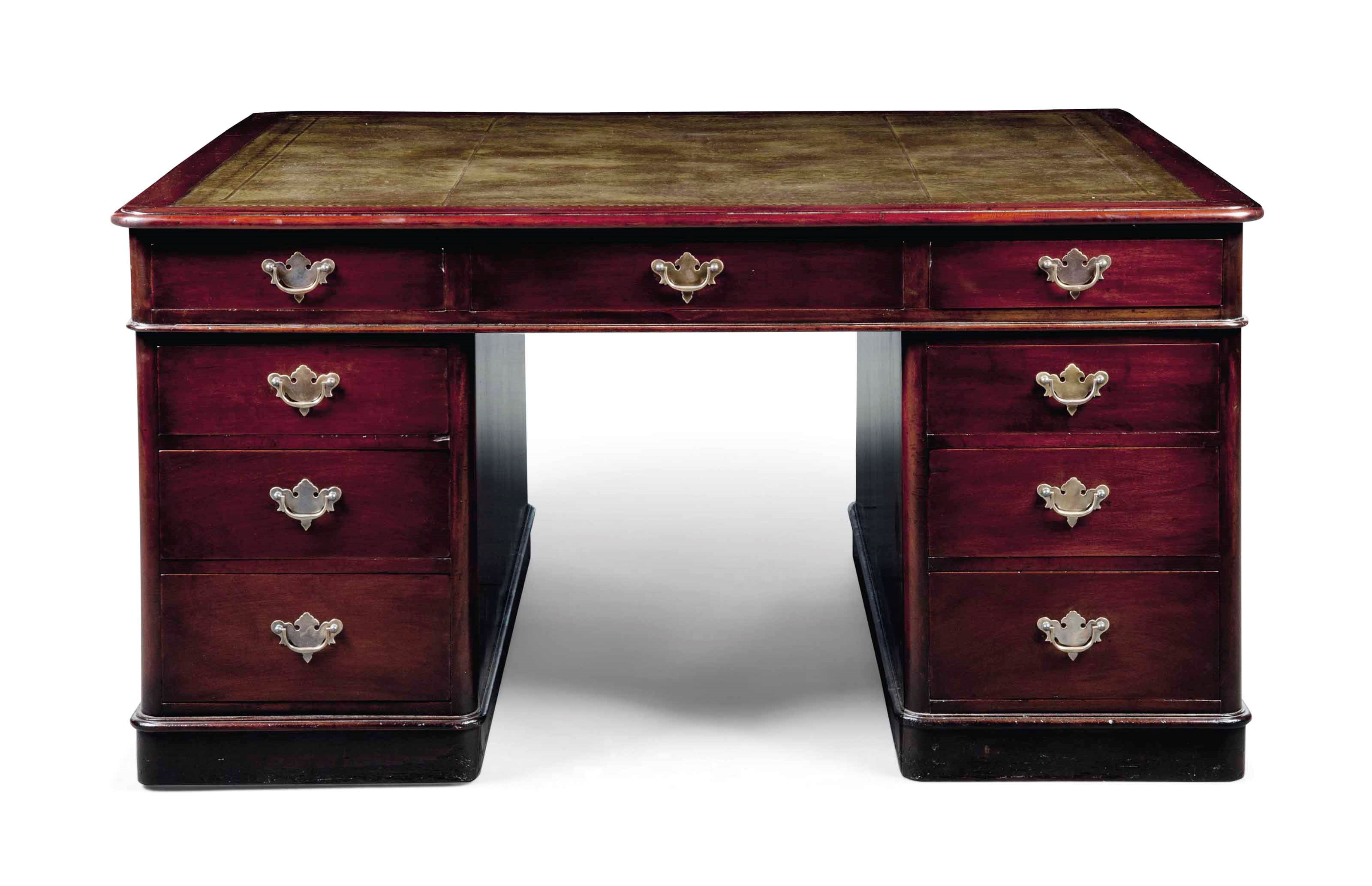 A GEORGE III MAHOGANY SIDE TABLE