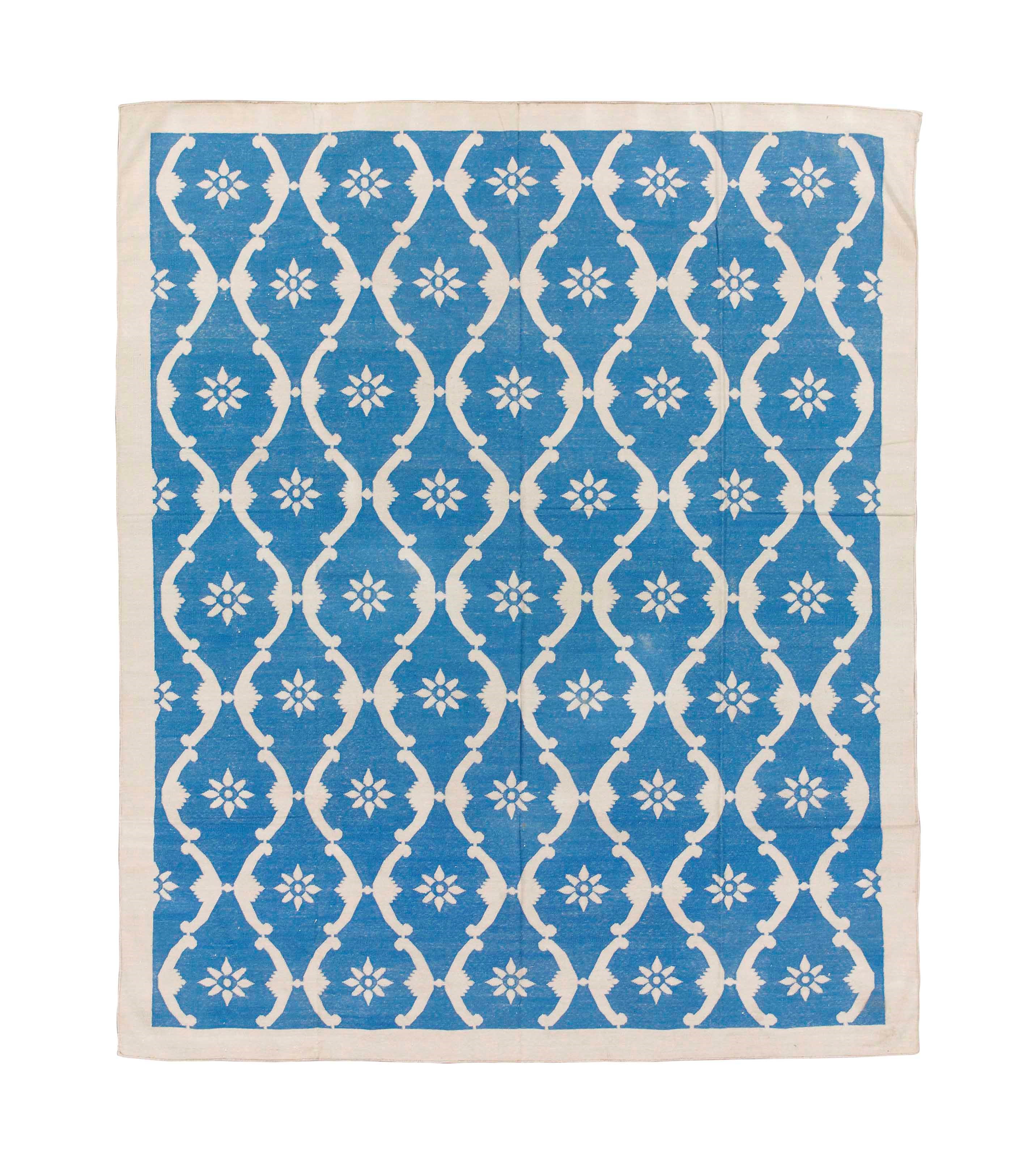 A fine cotton Dhurrie