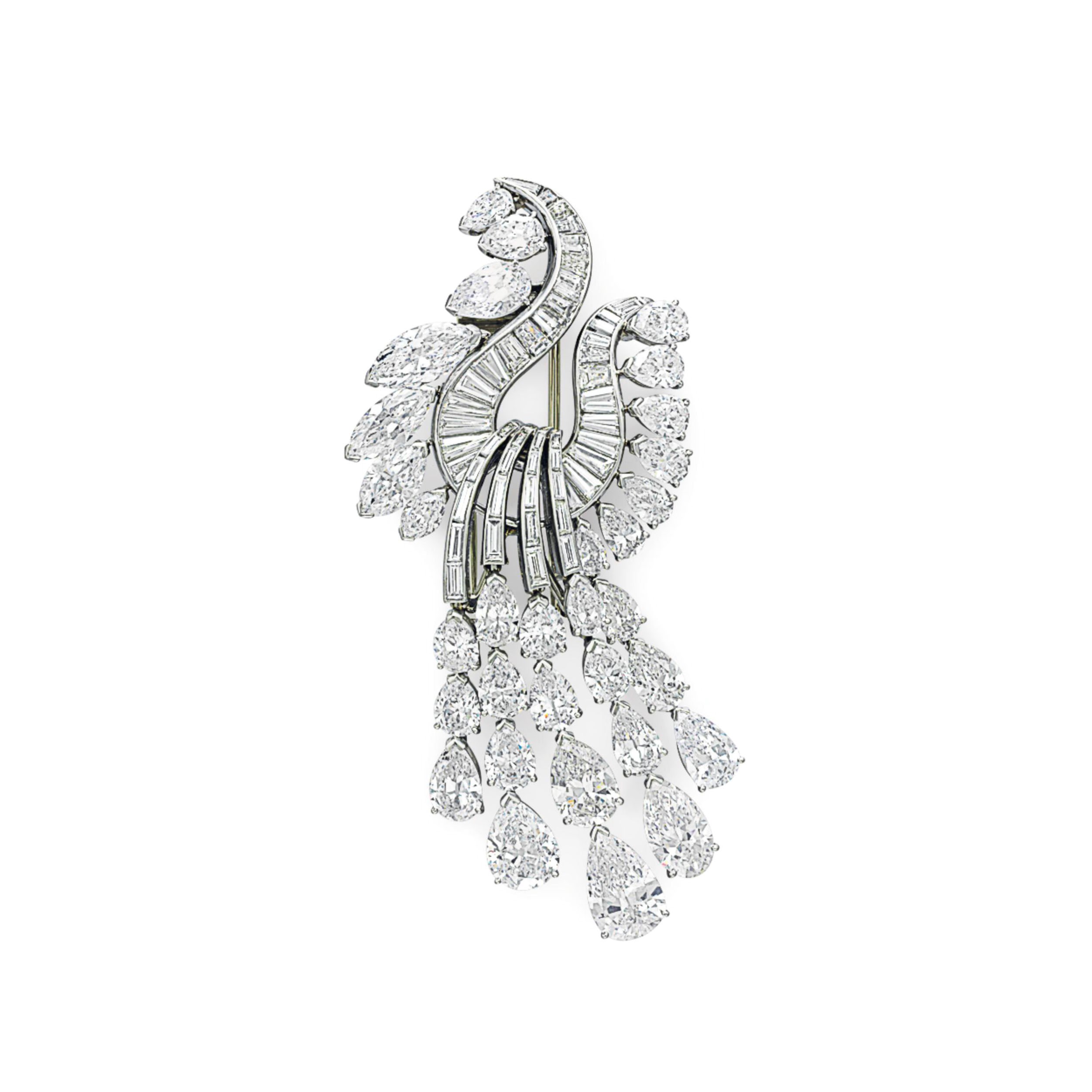 A DIAMOND BROOCH