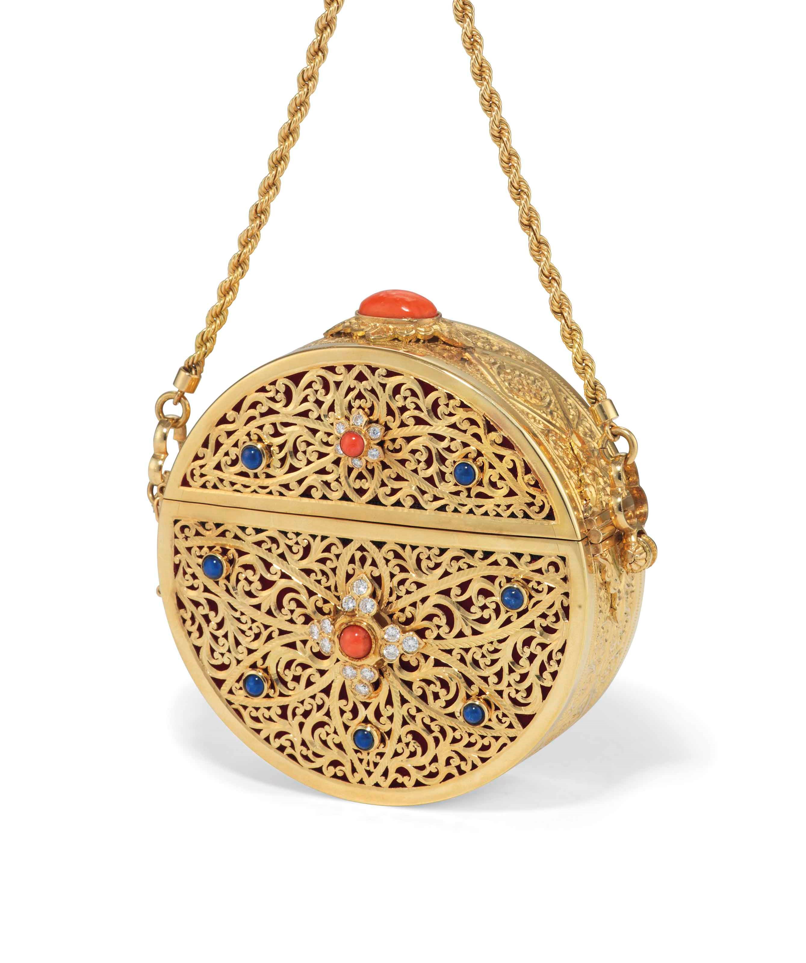A GEM-SET HANDBAG