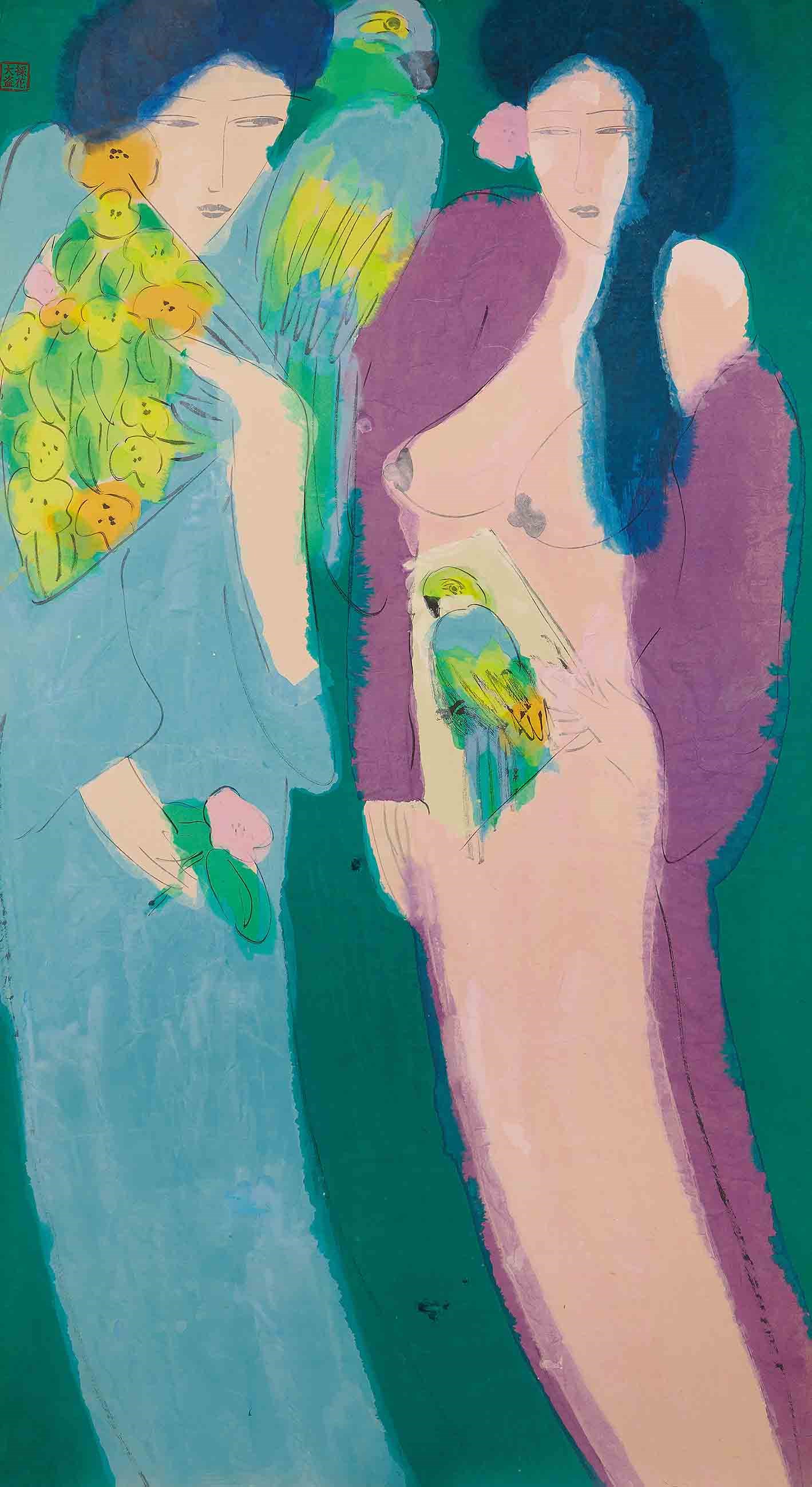 Walasse Ting (Ding Xiongquan, Chinese, 1929-2010)
