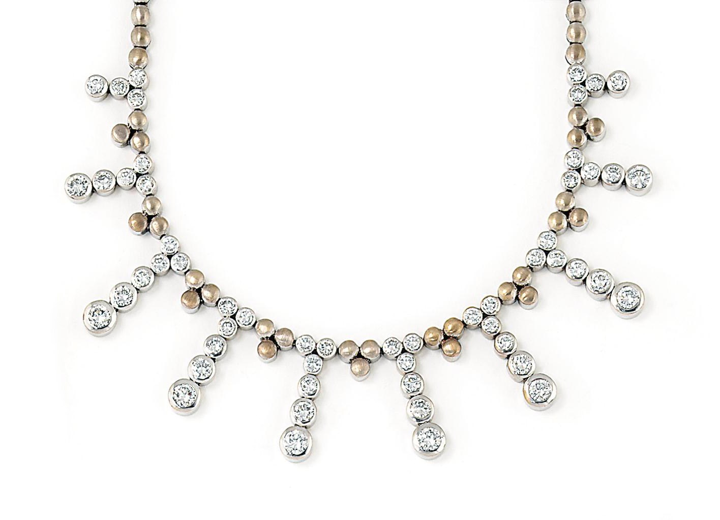 A DIAMOND FRINGE NECKLACE