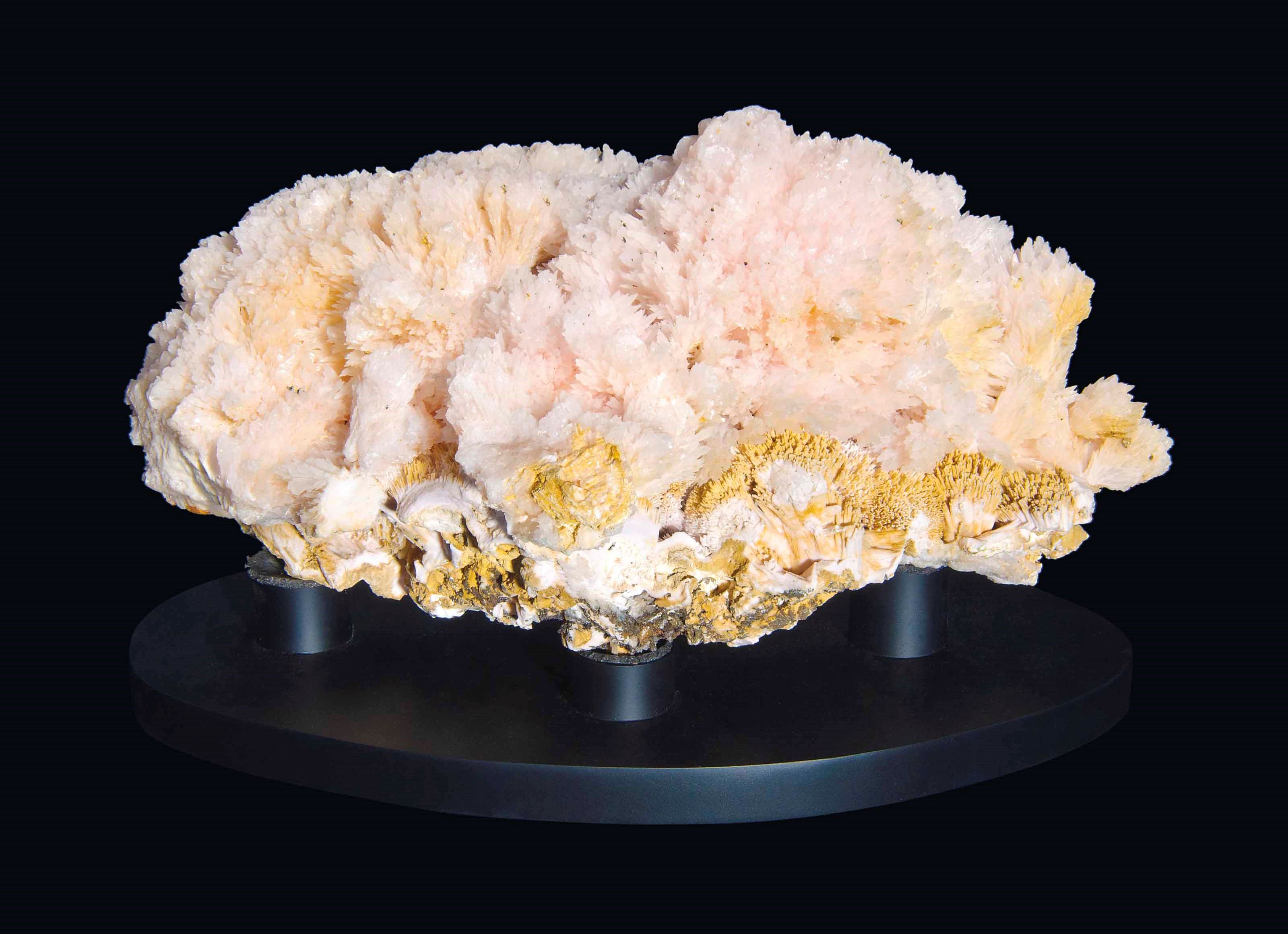 A SPECIMEN OF ROSE QUARTZ