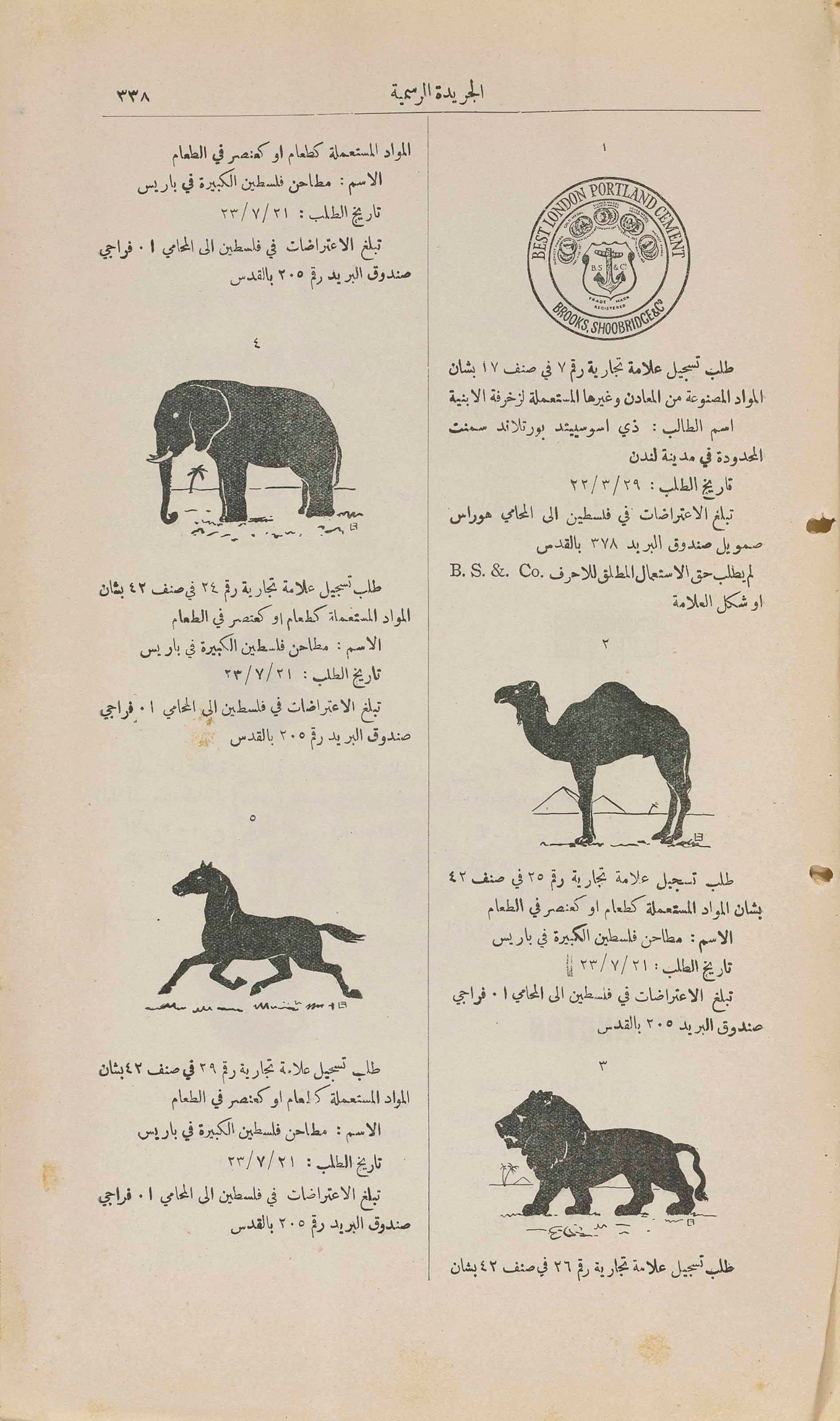 PALESTINE - MANDATE PUBLICATIONS