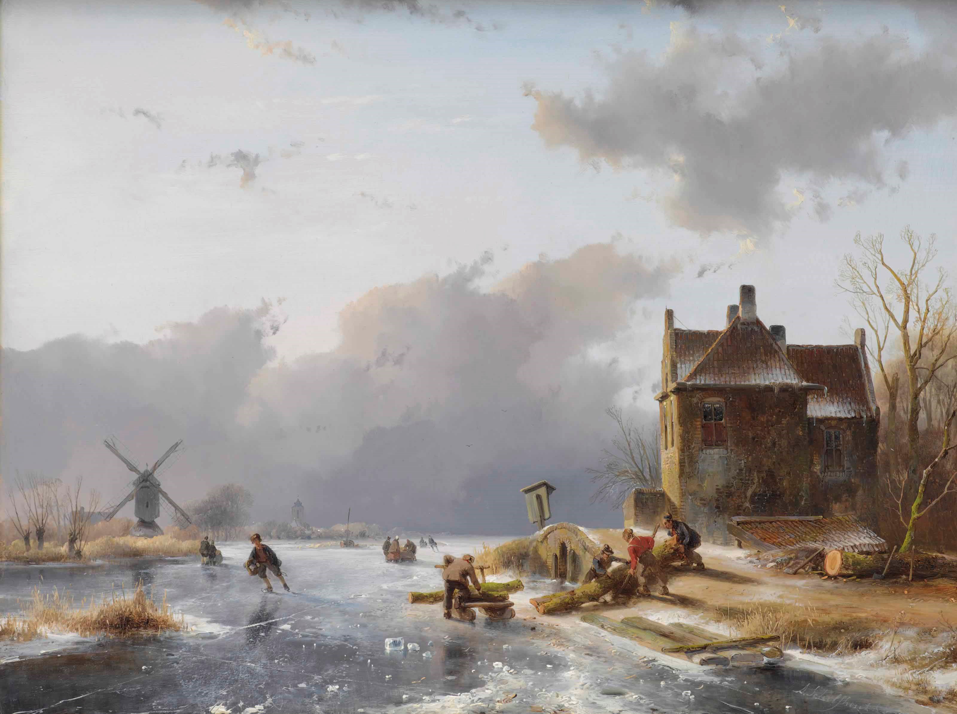 Andreas Schelfhout (The Hague 1787-1870)