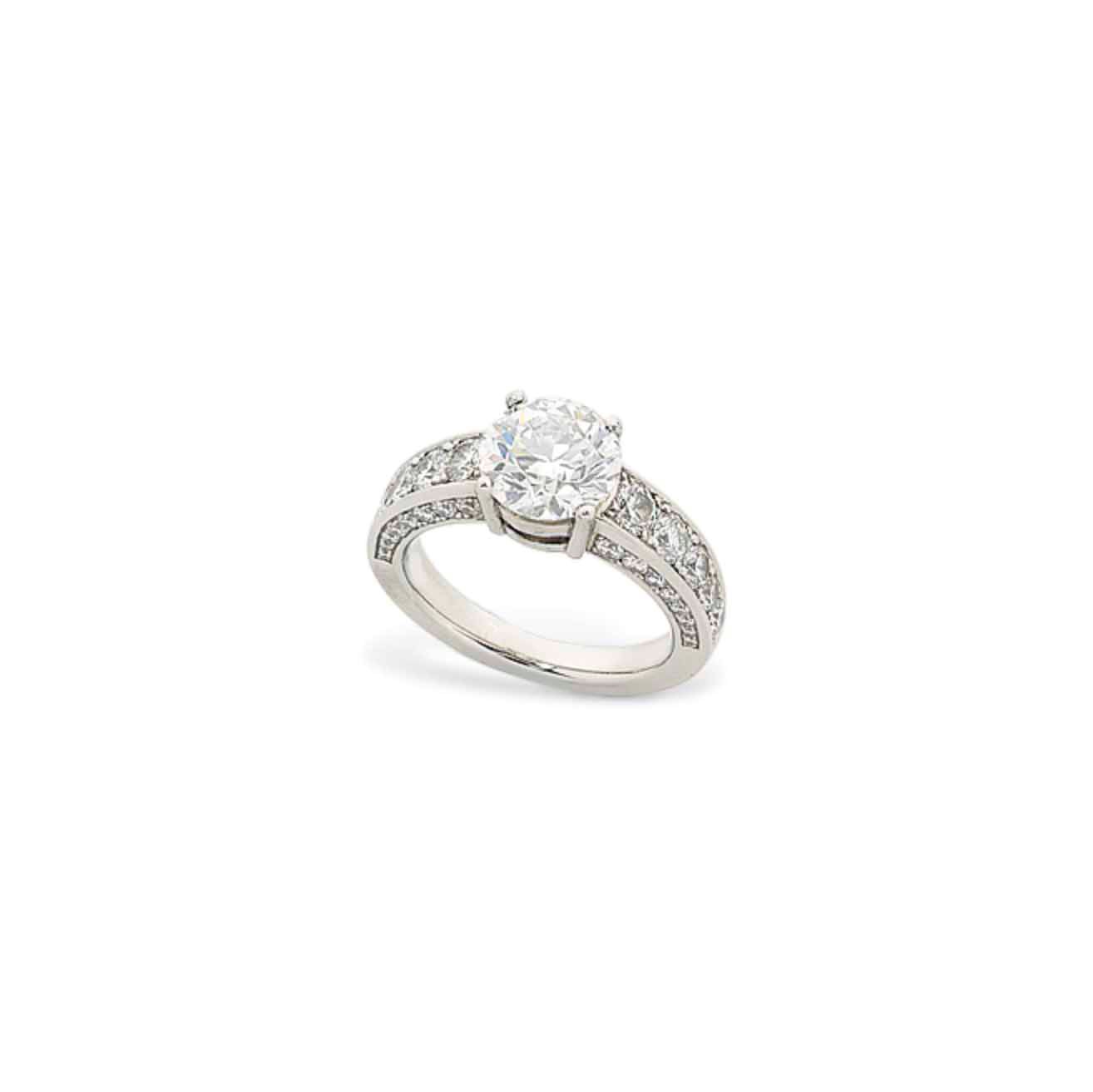 A SINGLE-STONE DIAMOND RING