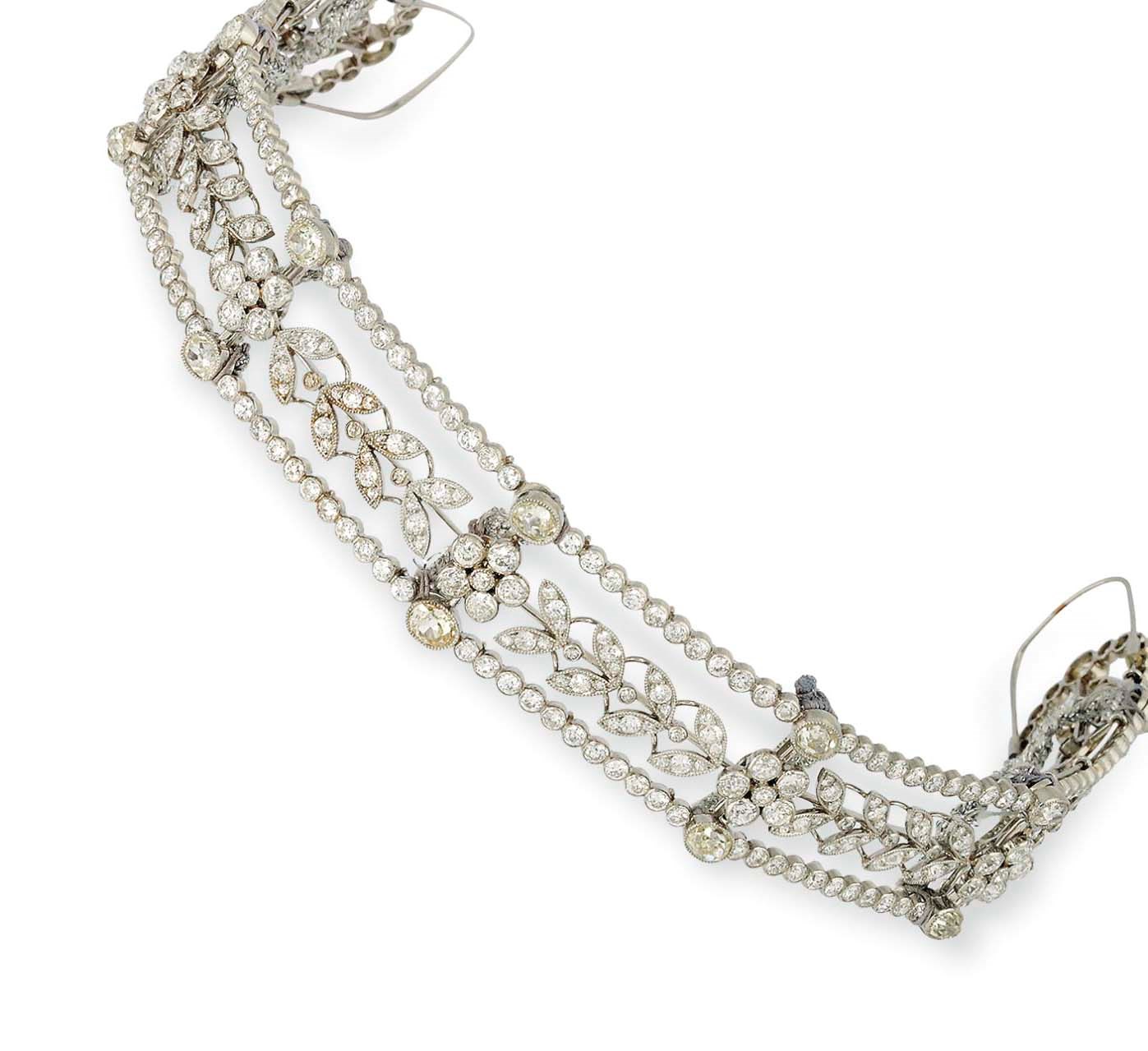 A DIAMOND-SET HEAD BAND