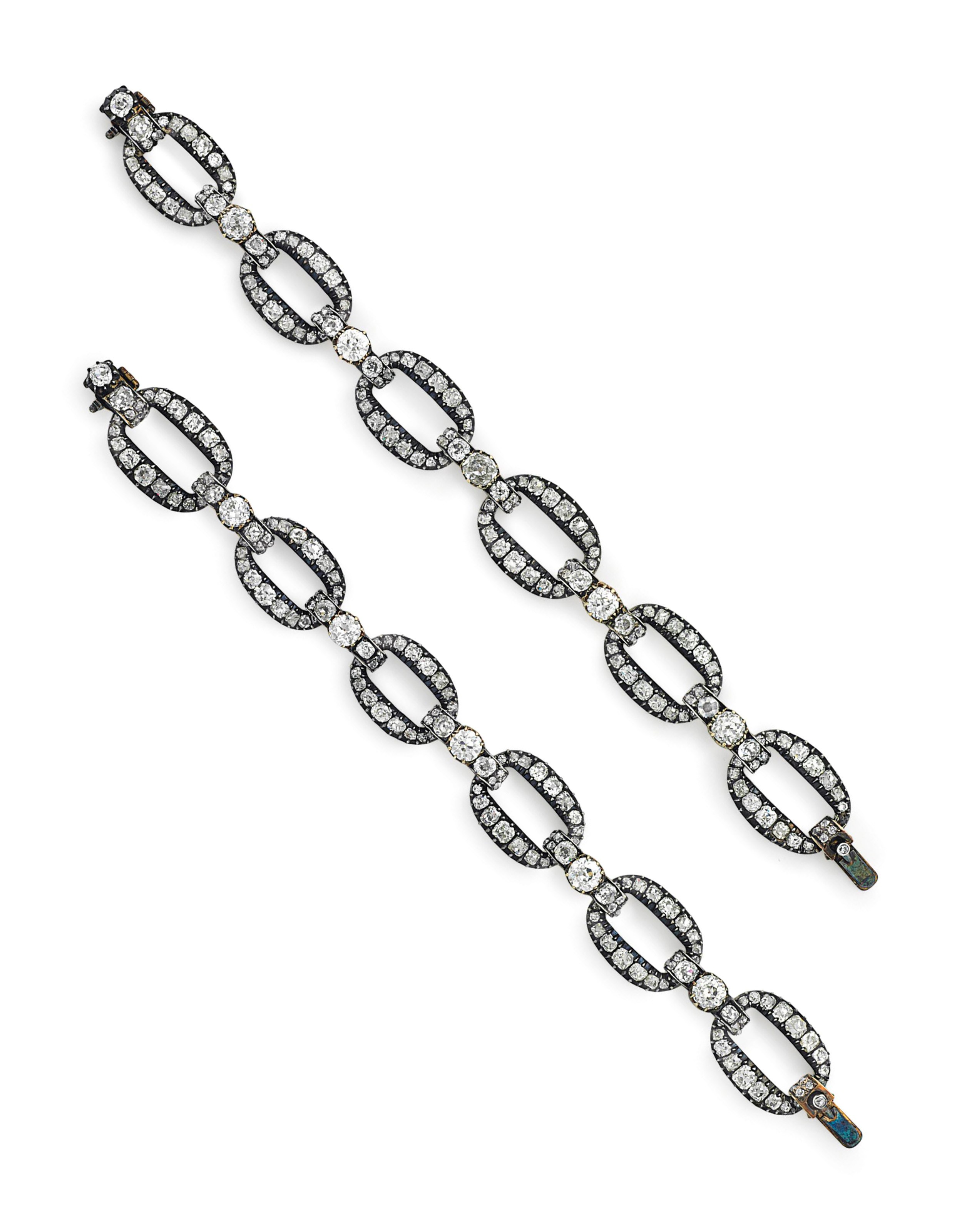 TWO DIAMOND BRACELETS