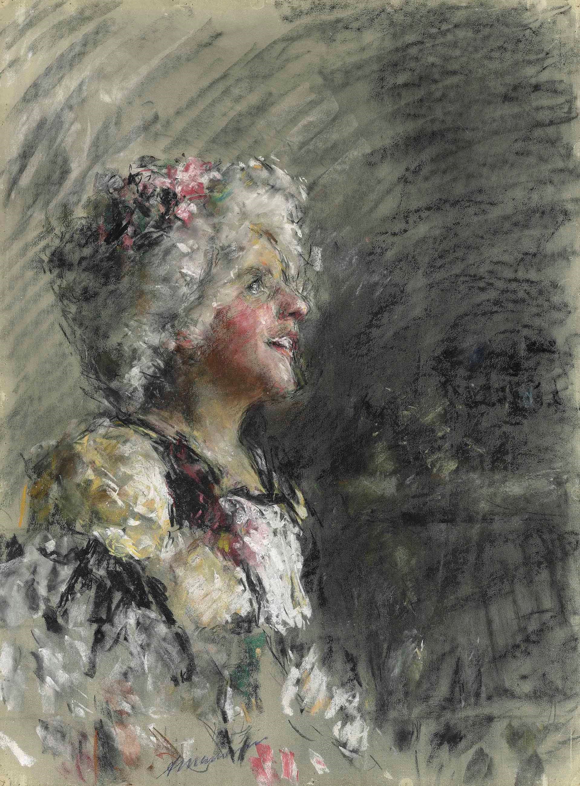 Antonio Mancini (Italian, 1852-1930)