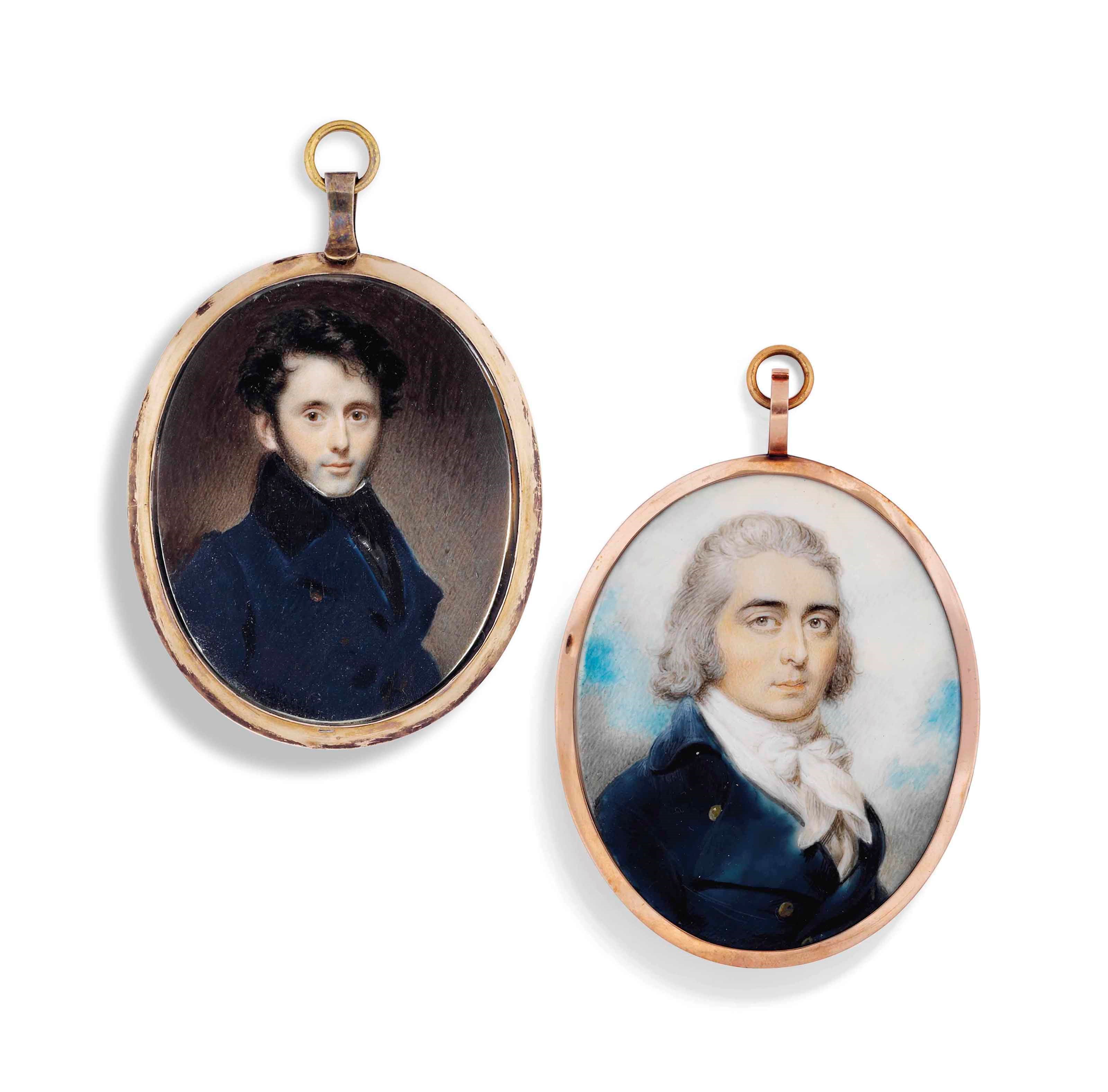 TWO PORTRAIT MINIATURES