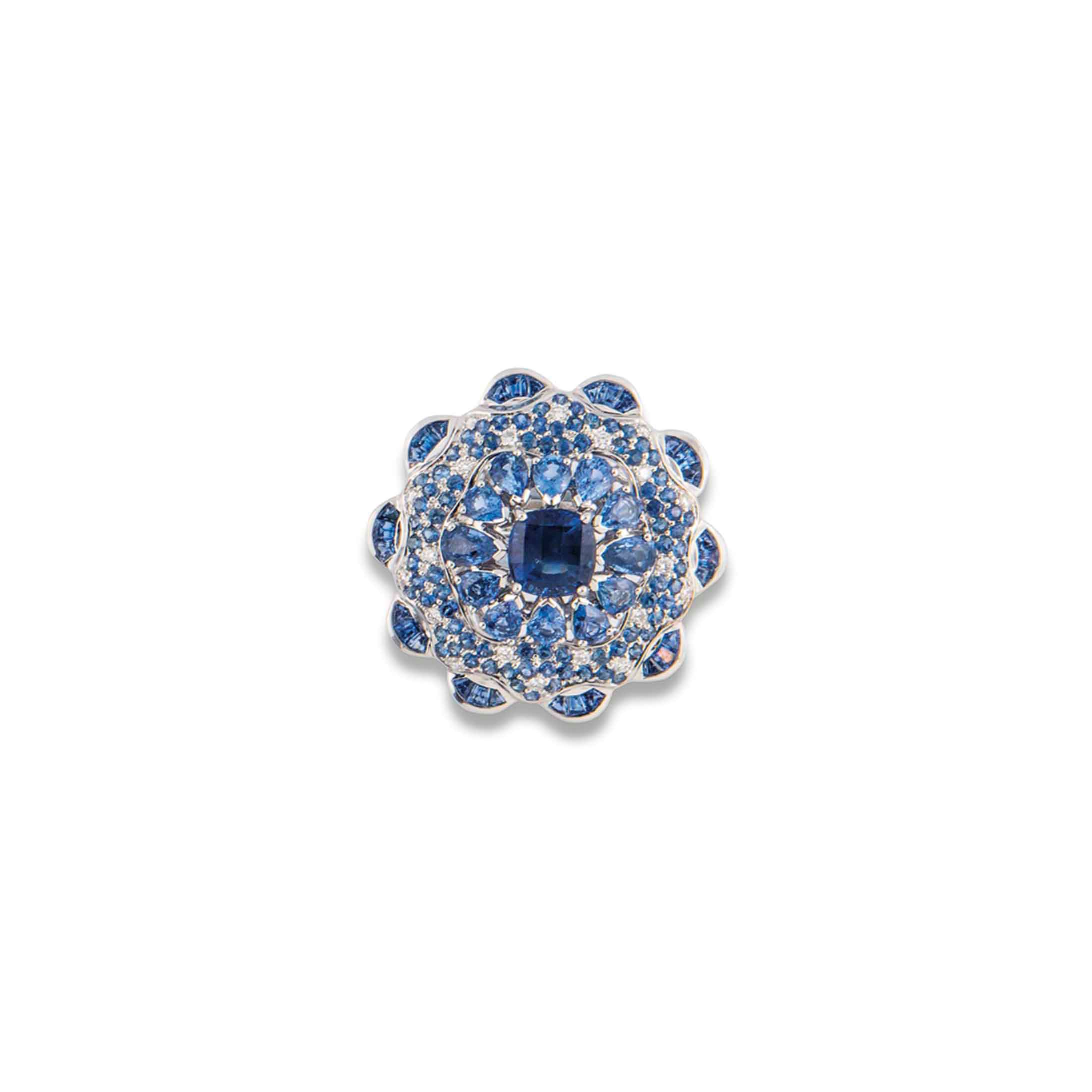 SEVEN GEM-SET DRESS RINGS