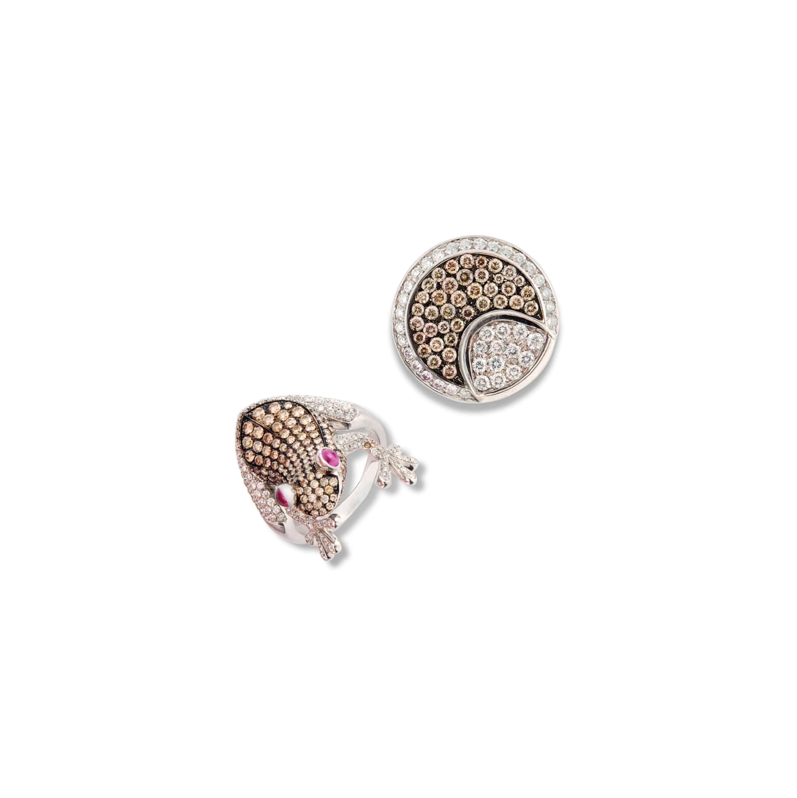 FOUR GEM-SET DRESS RINGS