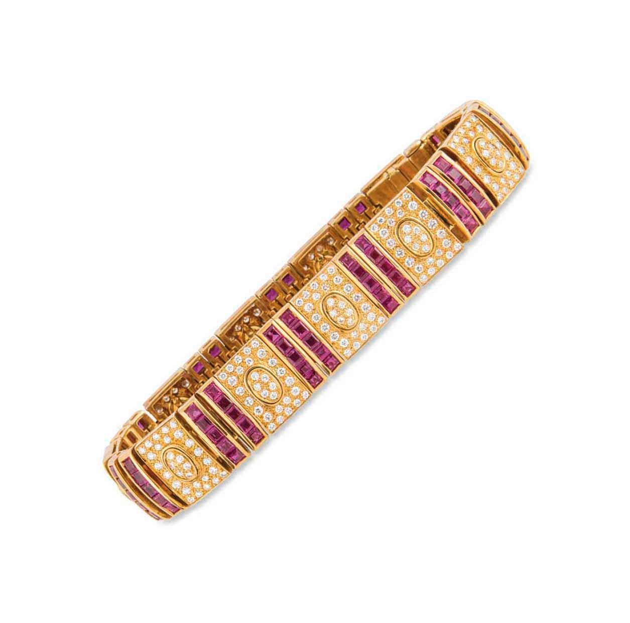 SIX GEM-SET BRACELETS