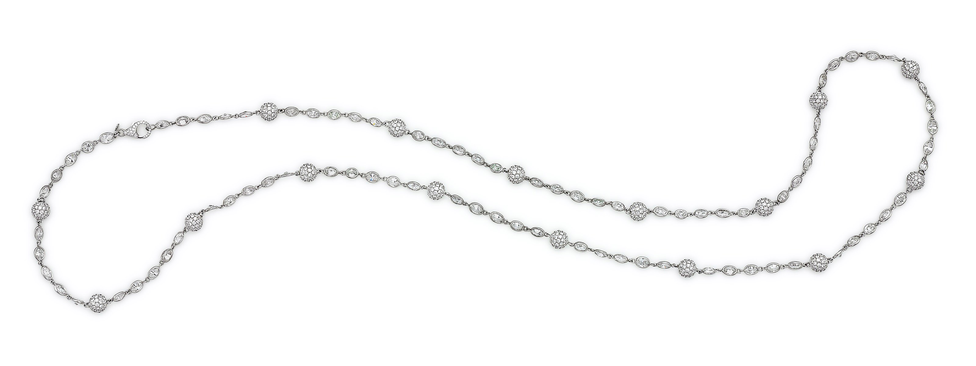A DIAMOND LONGCHAIN NECKLACE