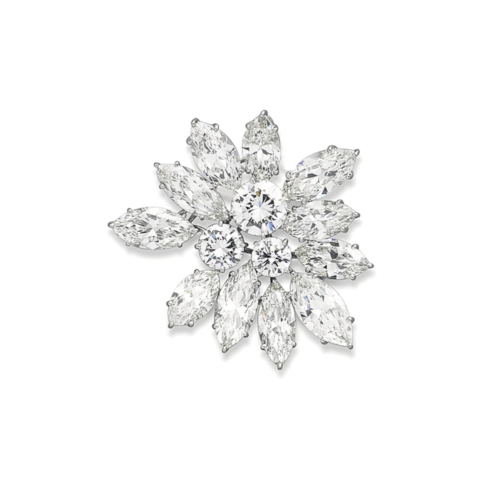 A DIAMOND BROOCH