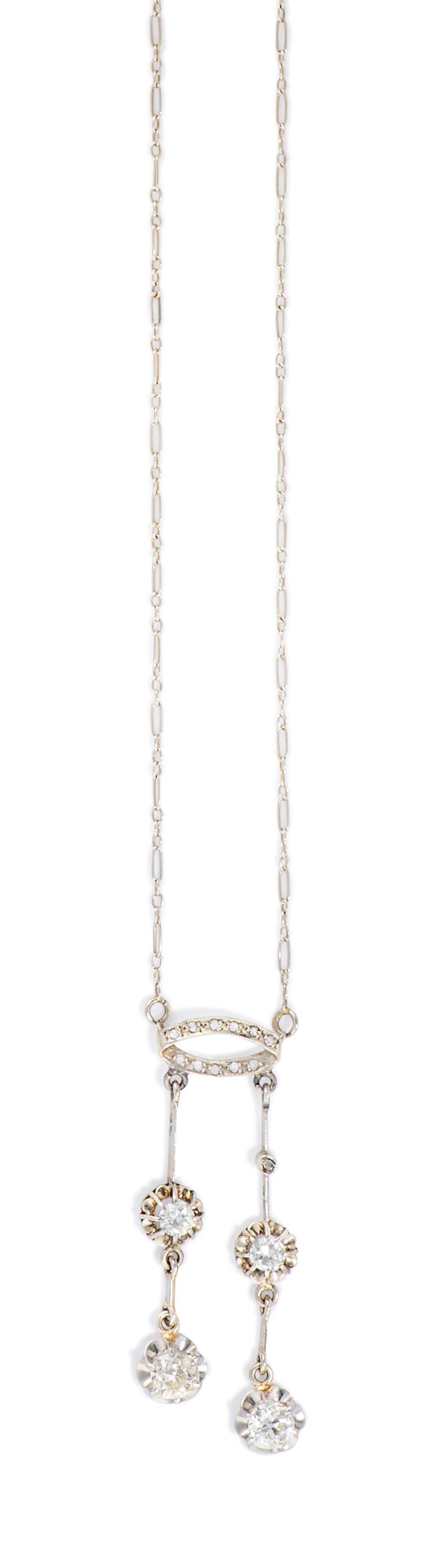 A DIAMOND-SET NECKLACE