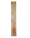 SIX PAINTED HESSIAN PANELS