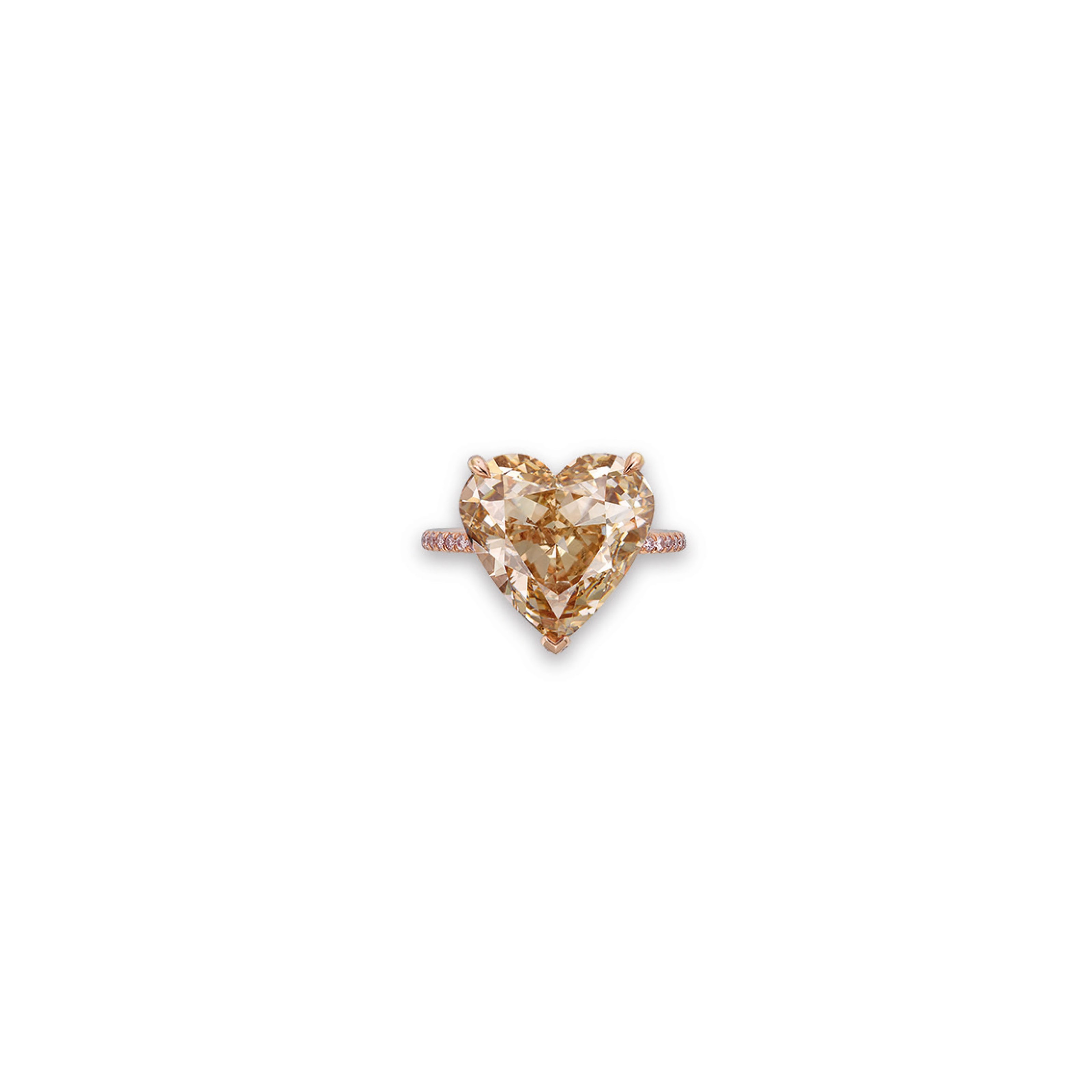 A COLOURED DIAMOND RING
