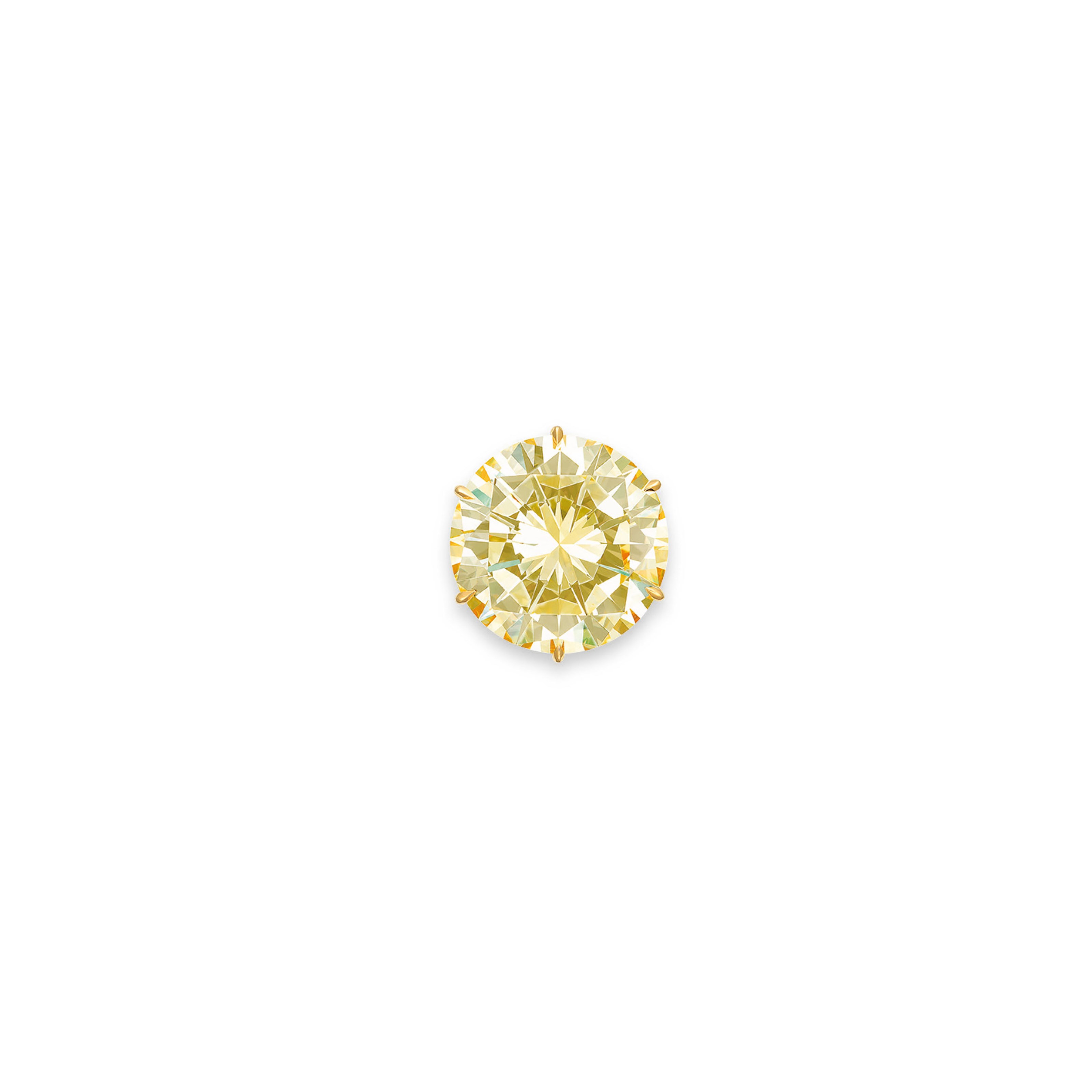 A COLOURED DIAMOND RING