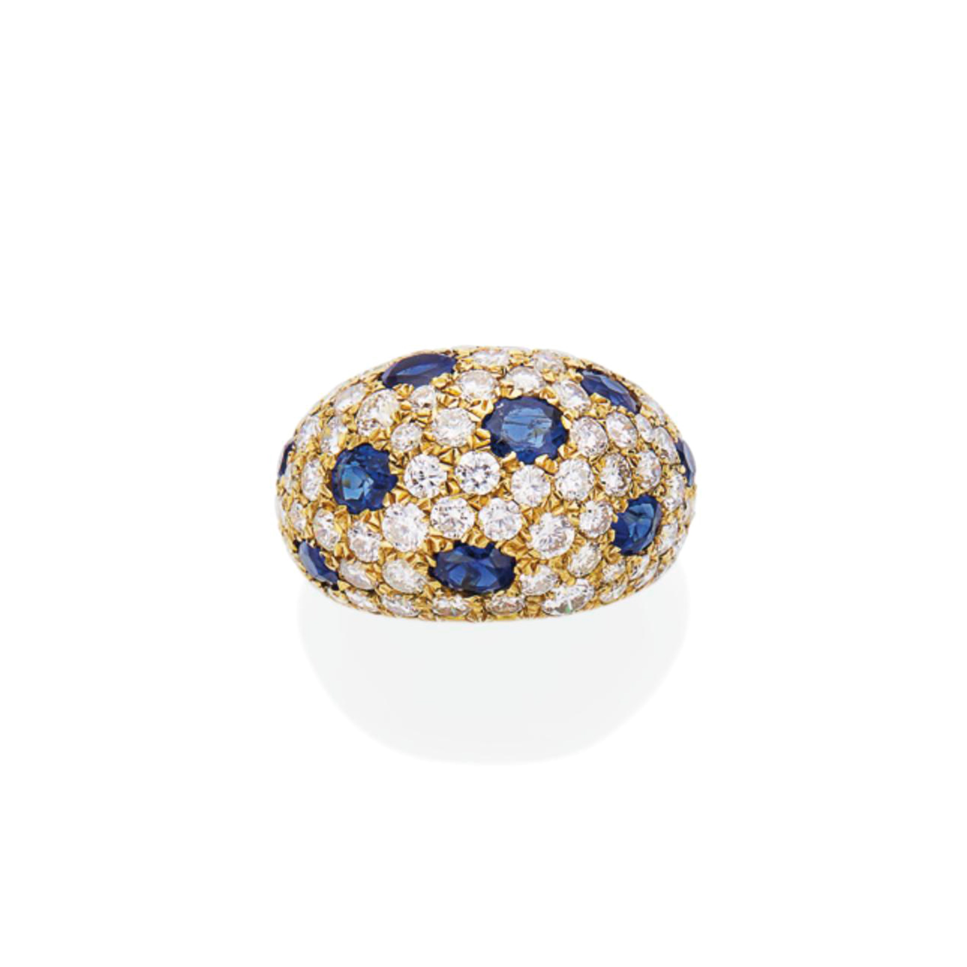 BAGUE SAPHIRS ET DIAMANTS