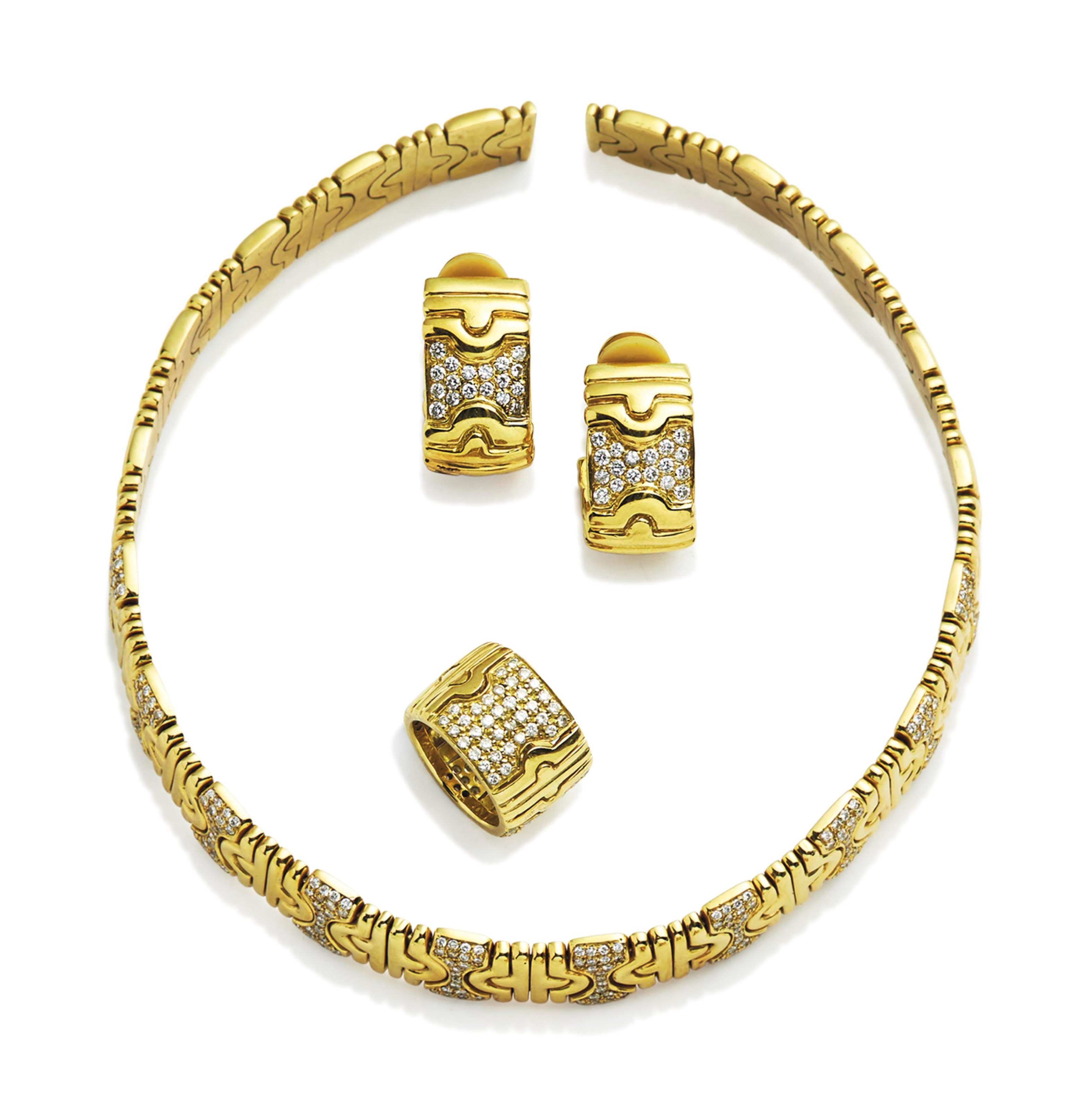 DEMI-PARURE DIAMANTS