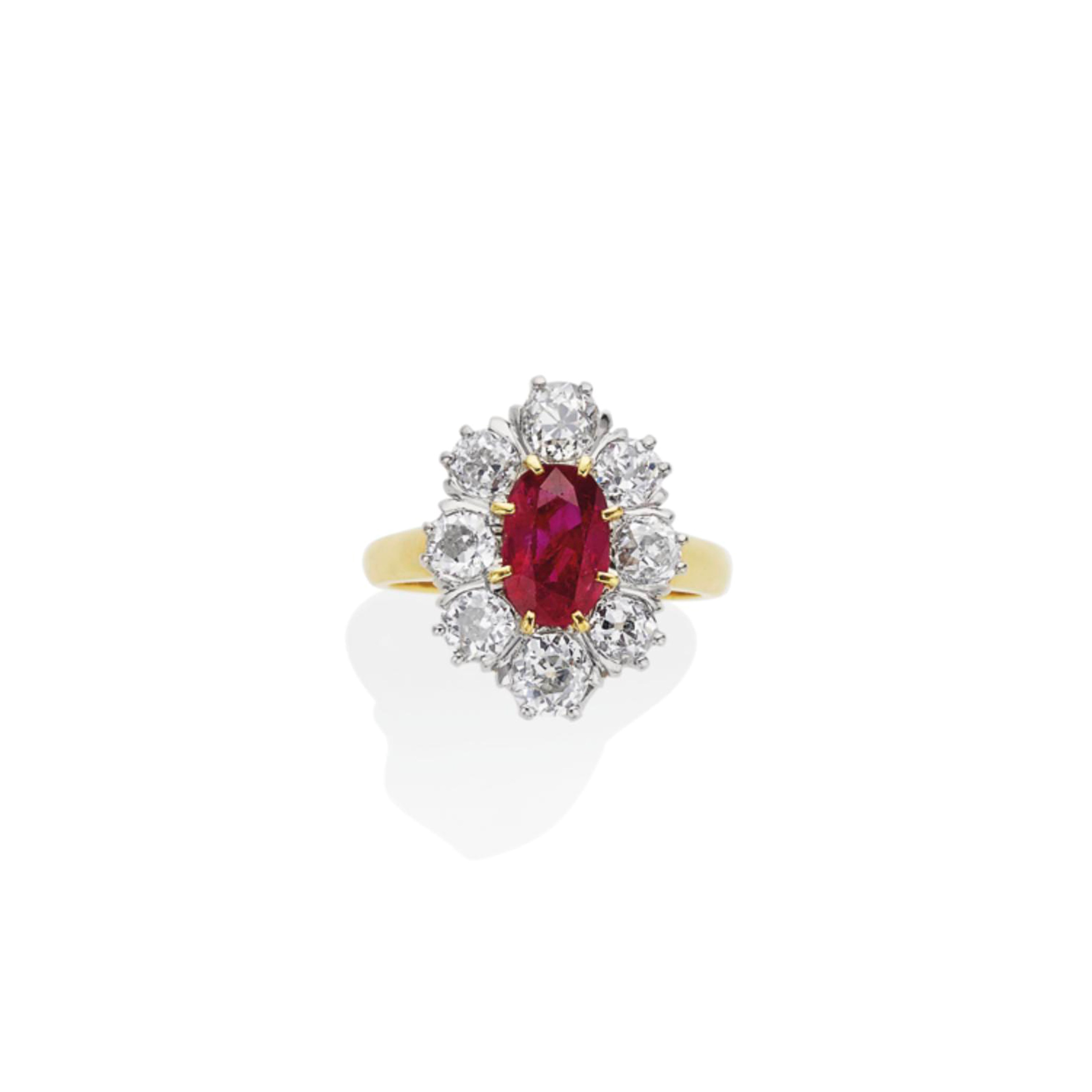 BAGUE RUBIS ET DIAMANTS