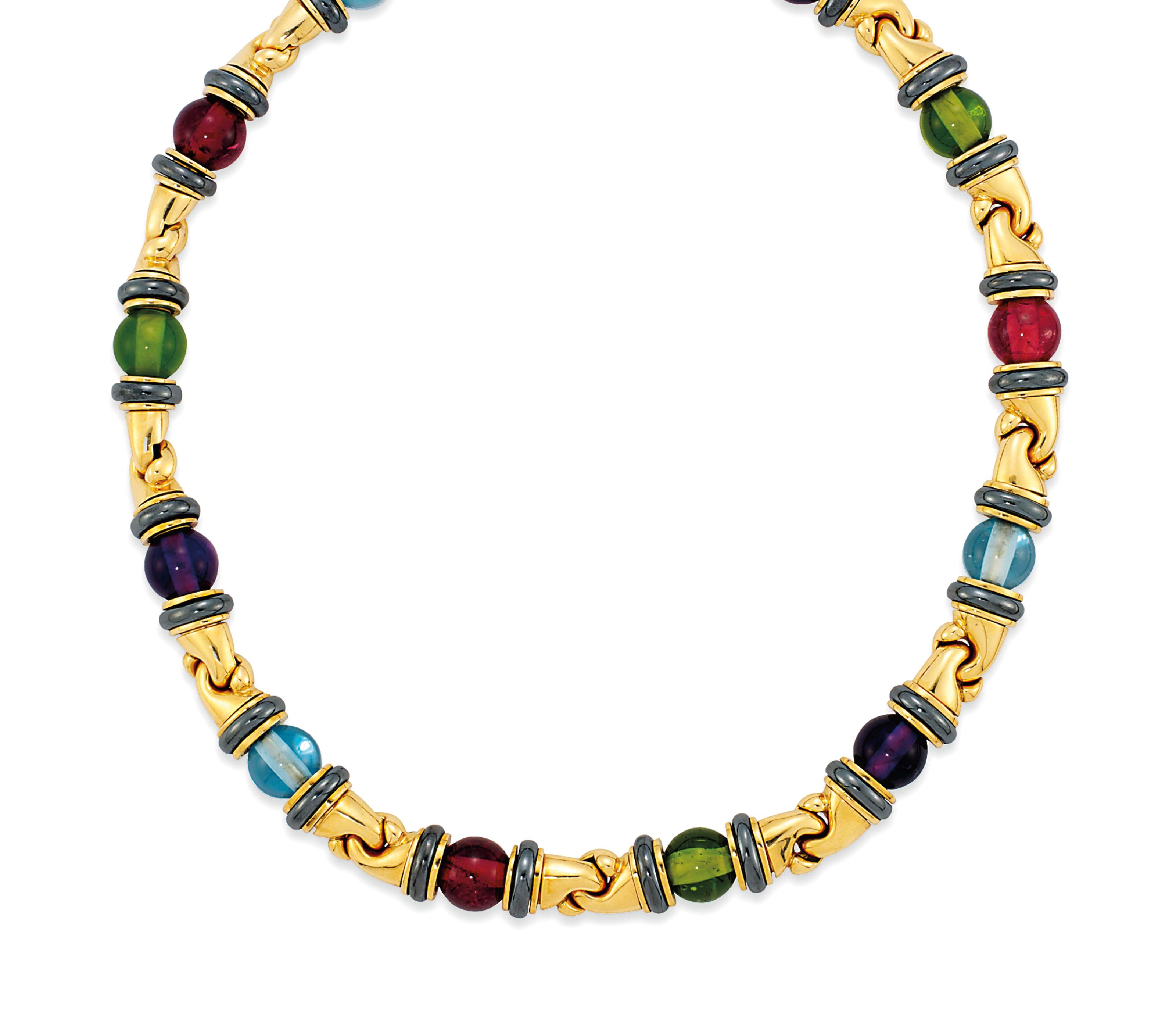 A MULTI-GEM NECKLACE, BY BULGARI