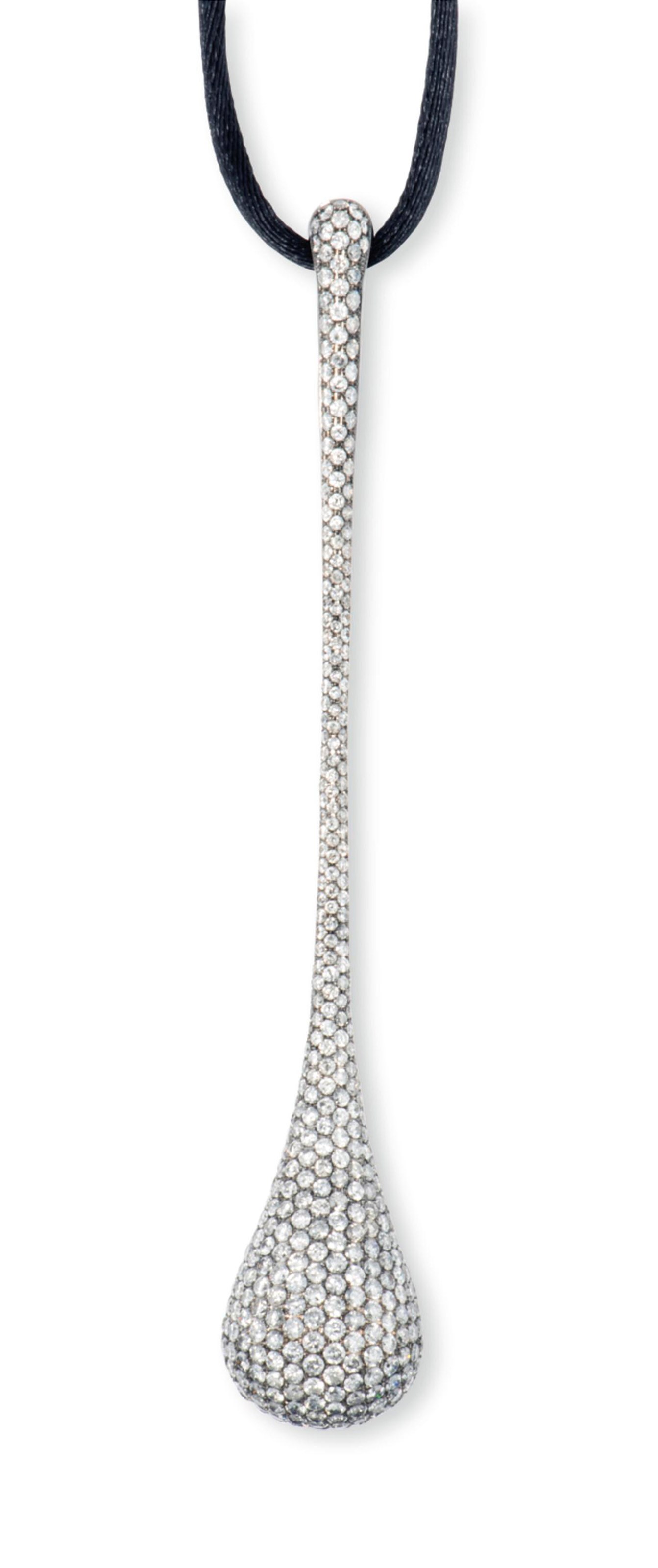 FIVE DIAMOND-SET PENDANTS